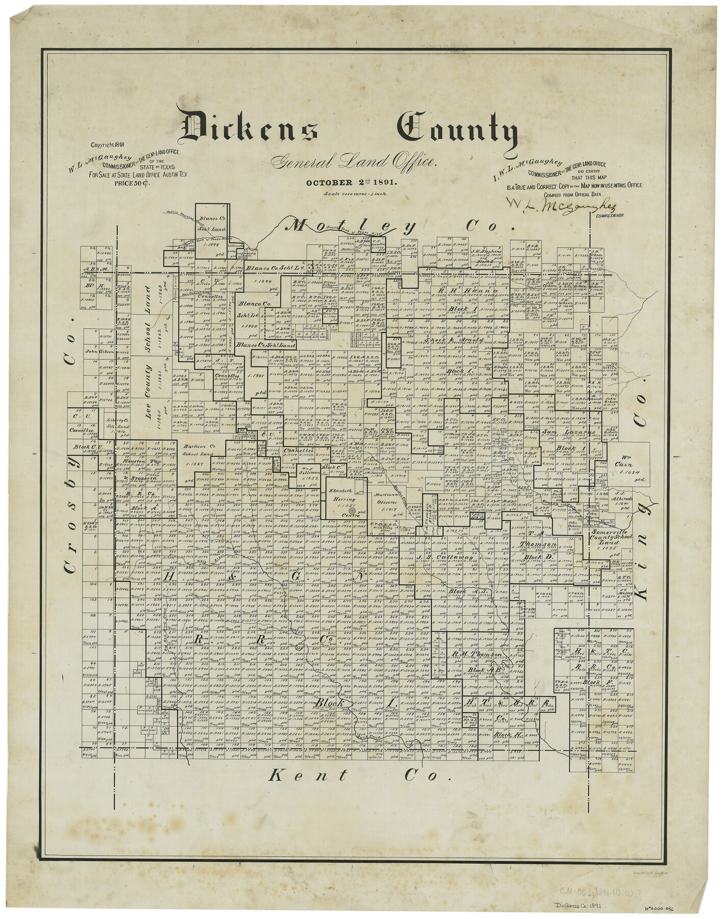 66804, Dickens County, General Map Collection
