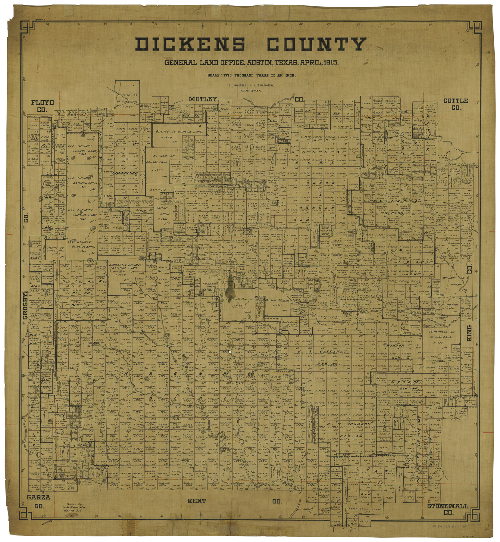 66805, Dickens County, General Map Collection
