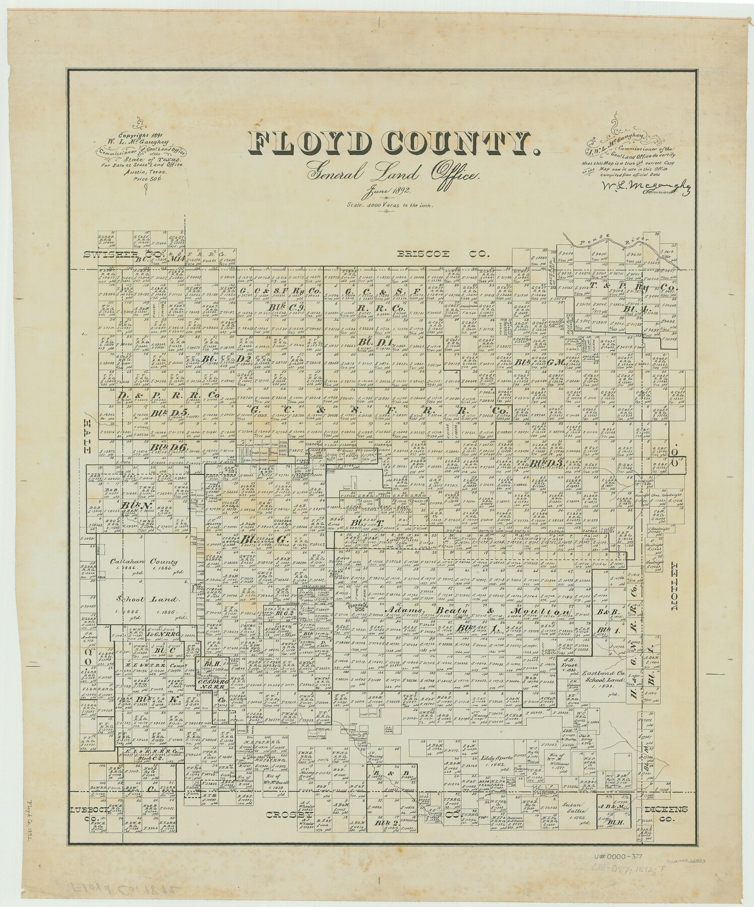 66823, Floyd County, General Map Collection