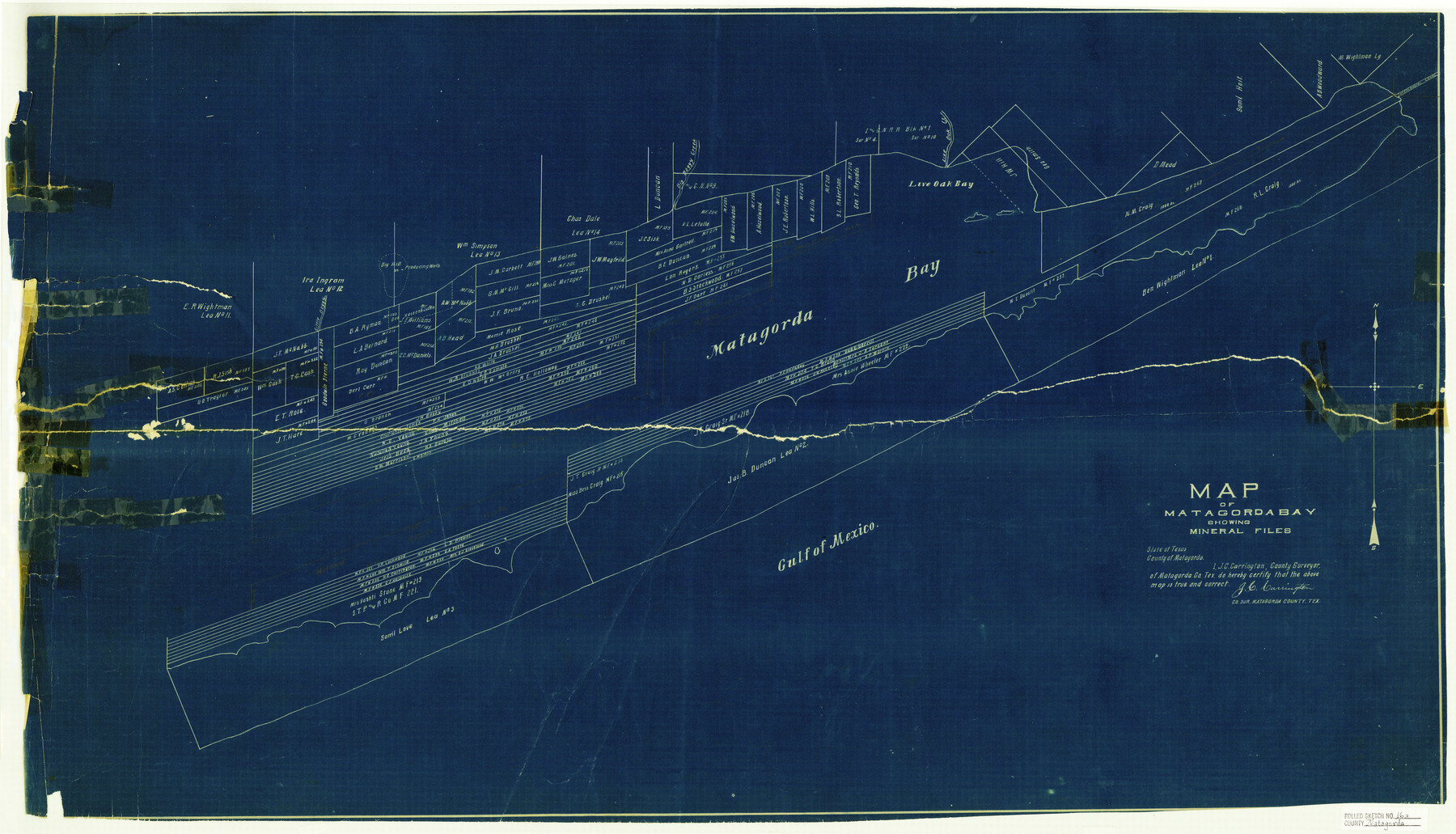 6683, Matagorda County Rolled Sketch 16A, General Map Collection