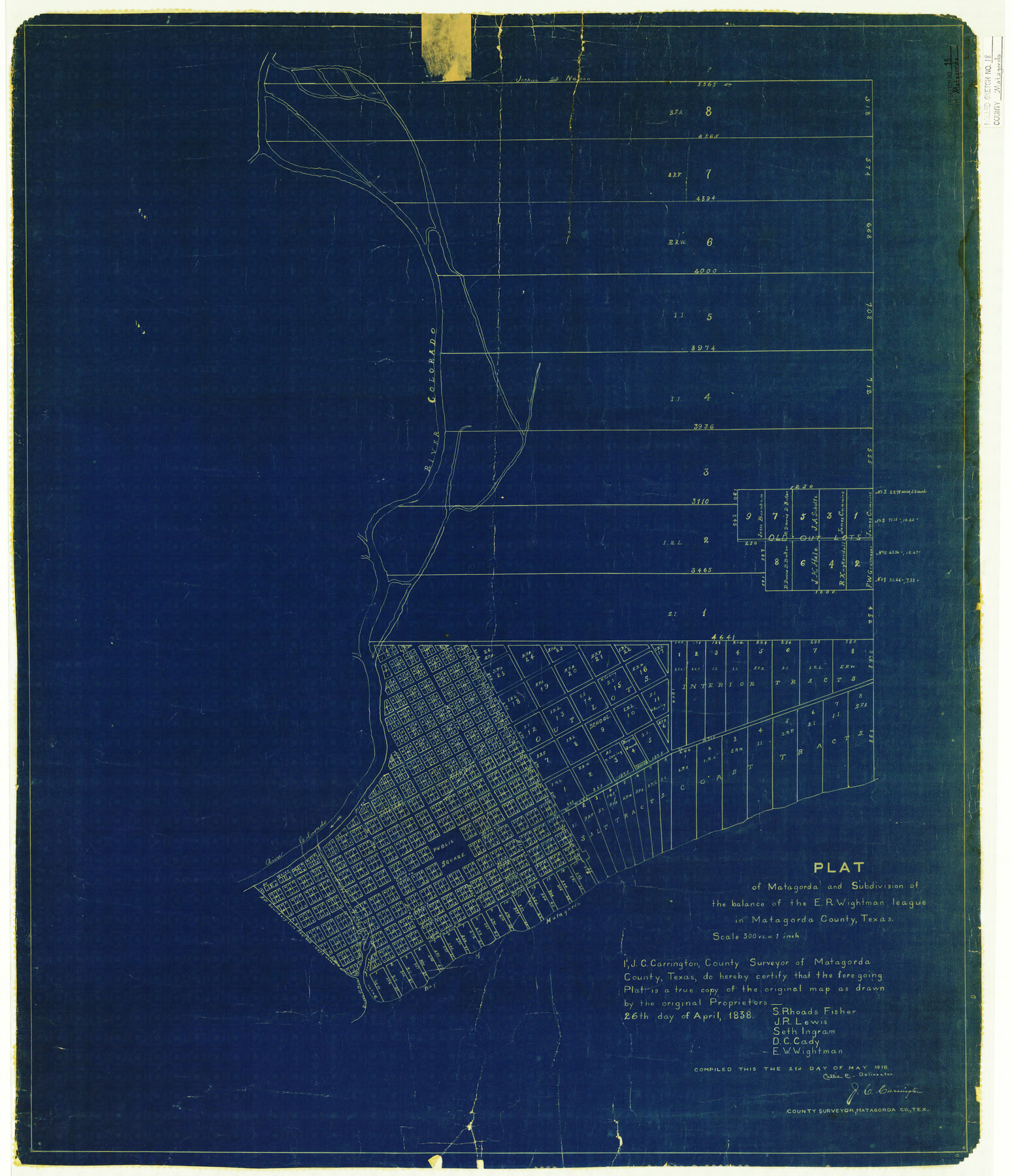 6685, Matagorda County Rolled Sketch 18, General Map Collection