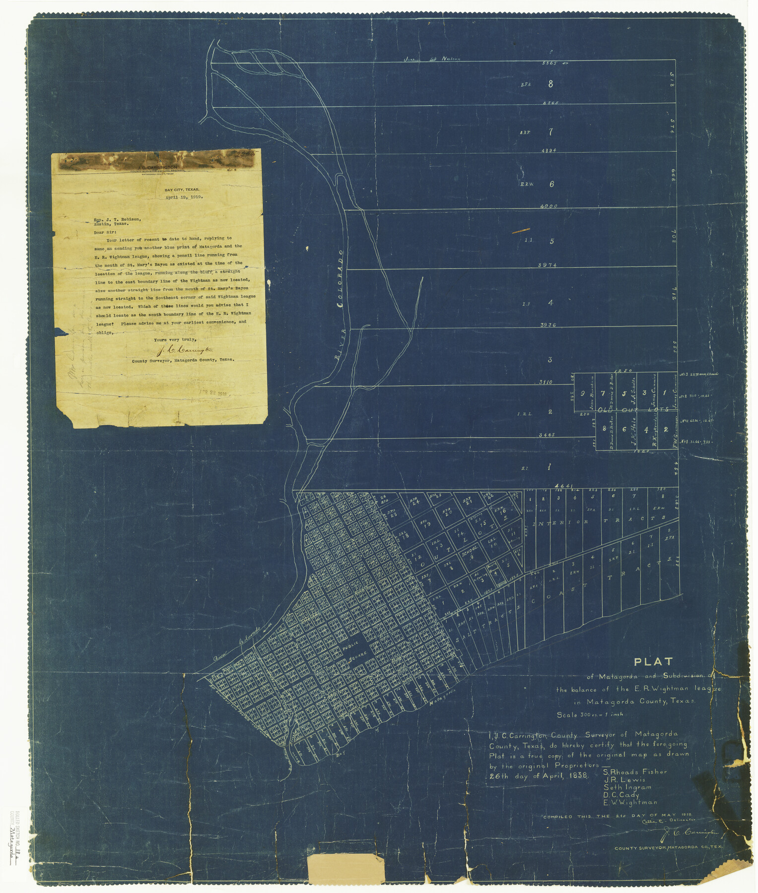 6686, Matagorda County Rolled Sketch 18A, General Map Collection