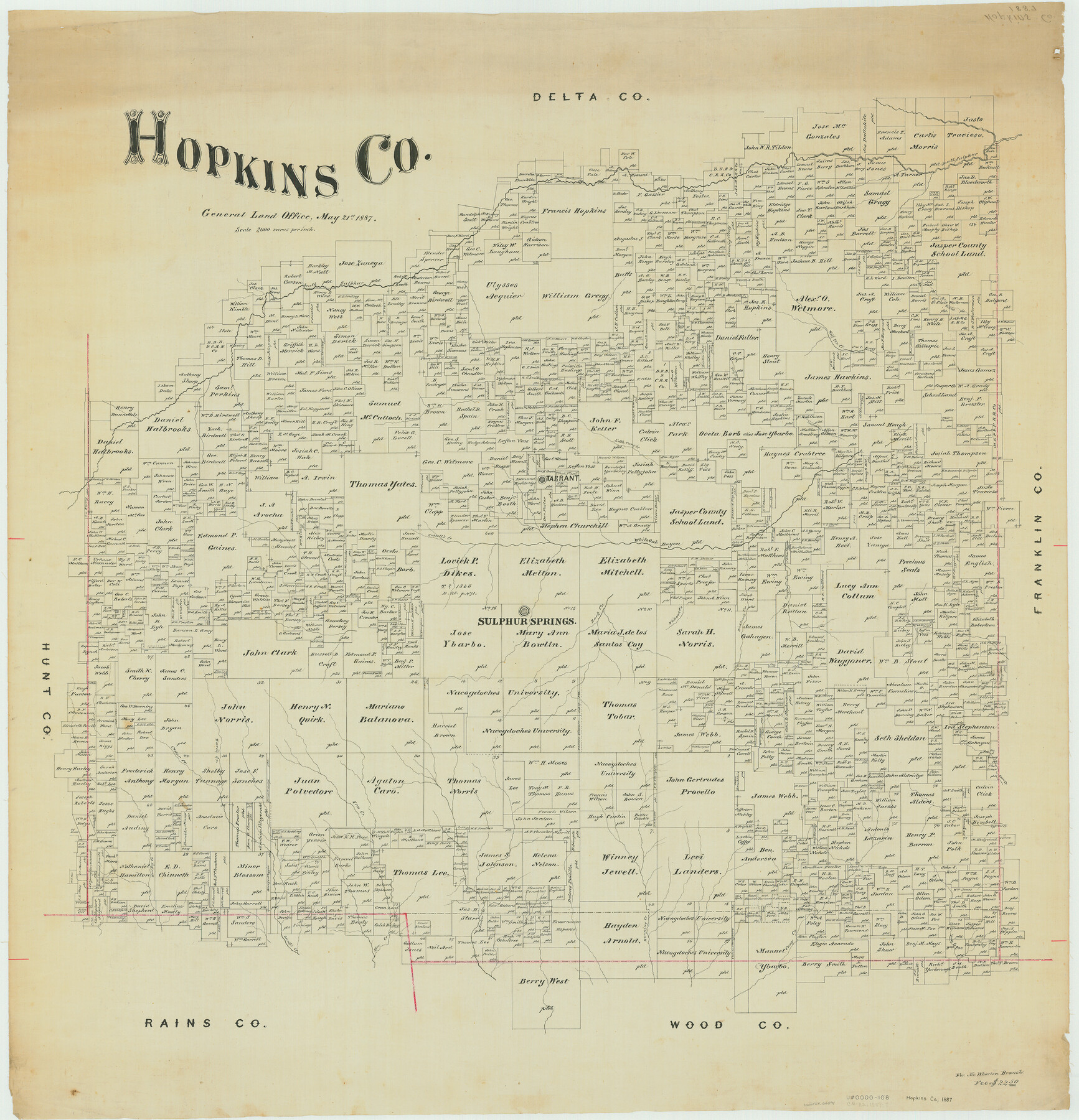 66871, Hopkins Co., General Map Collection