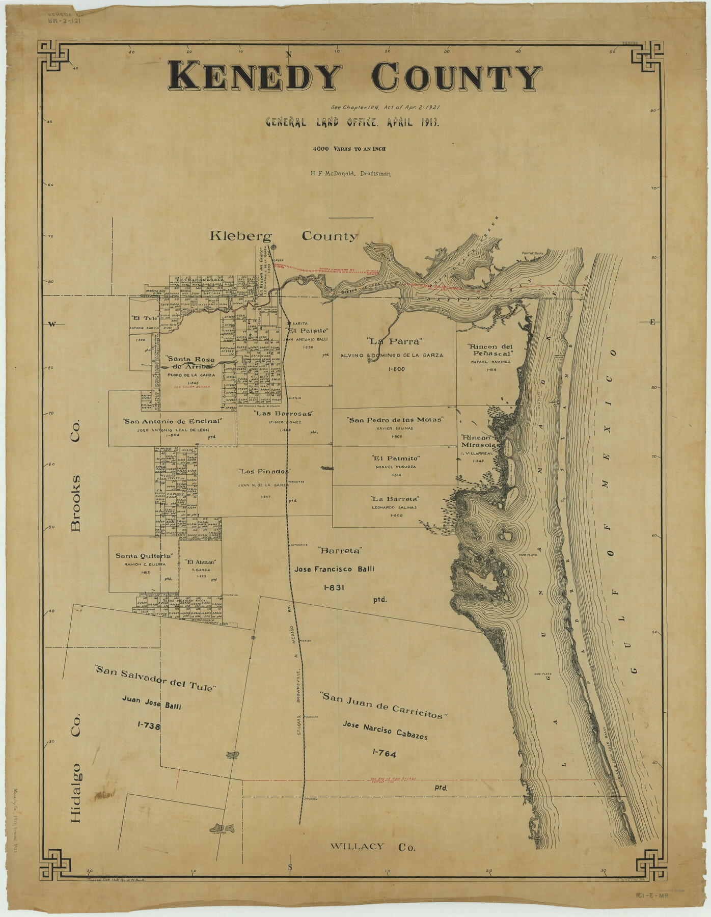 66888, Kenedy County, General Map Collection