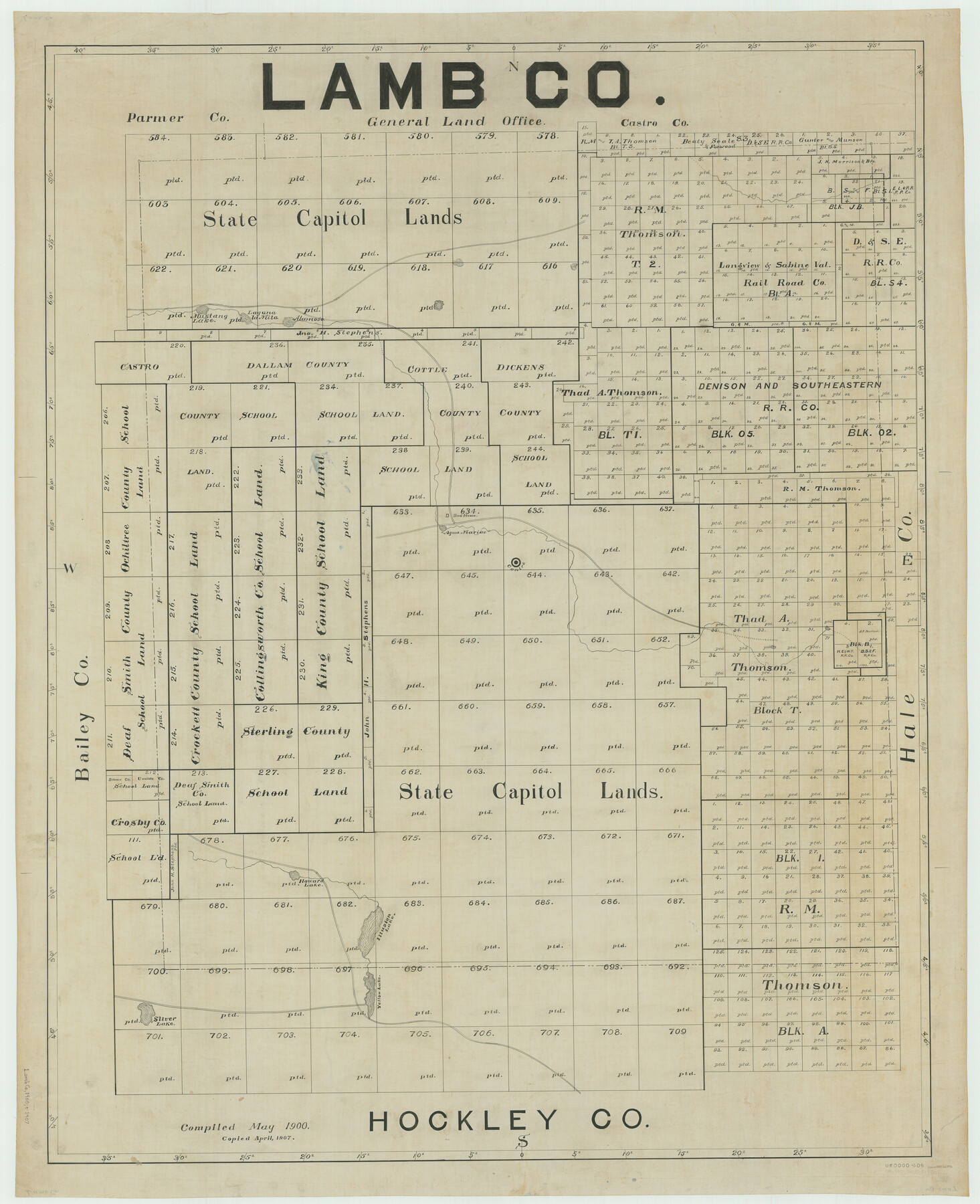66896, Lamb Co., General Map Collection