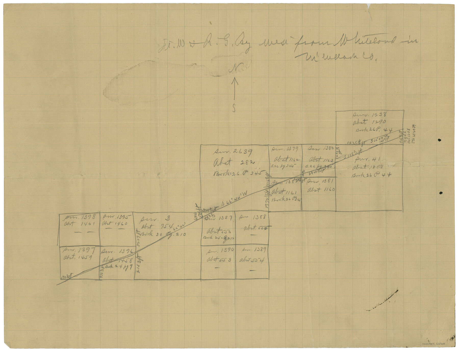 66908, Ft. Worth & SFRR Co., McCulloch County, Texas, General Map Collection