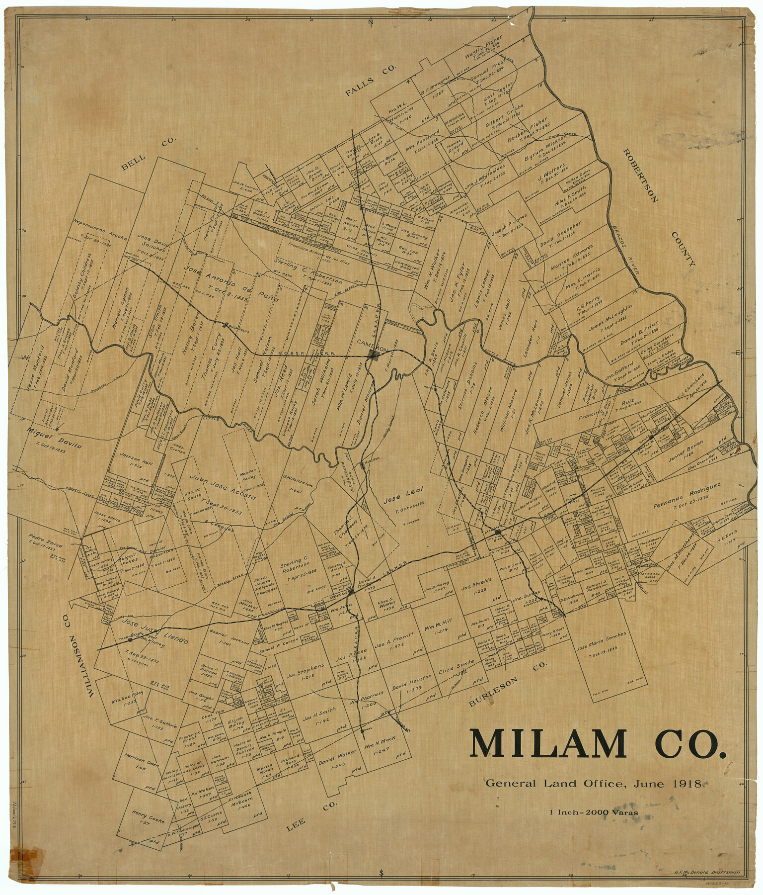 66931, Milam Co., General Map Collection