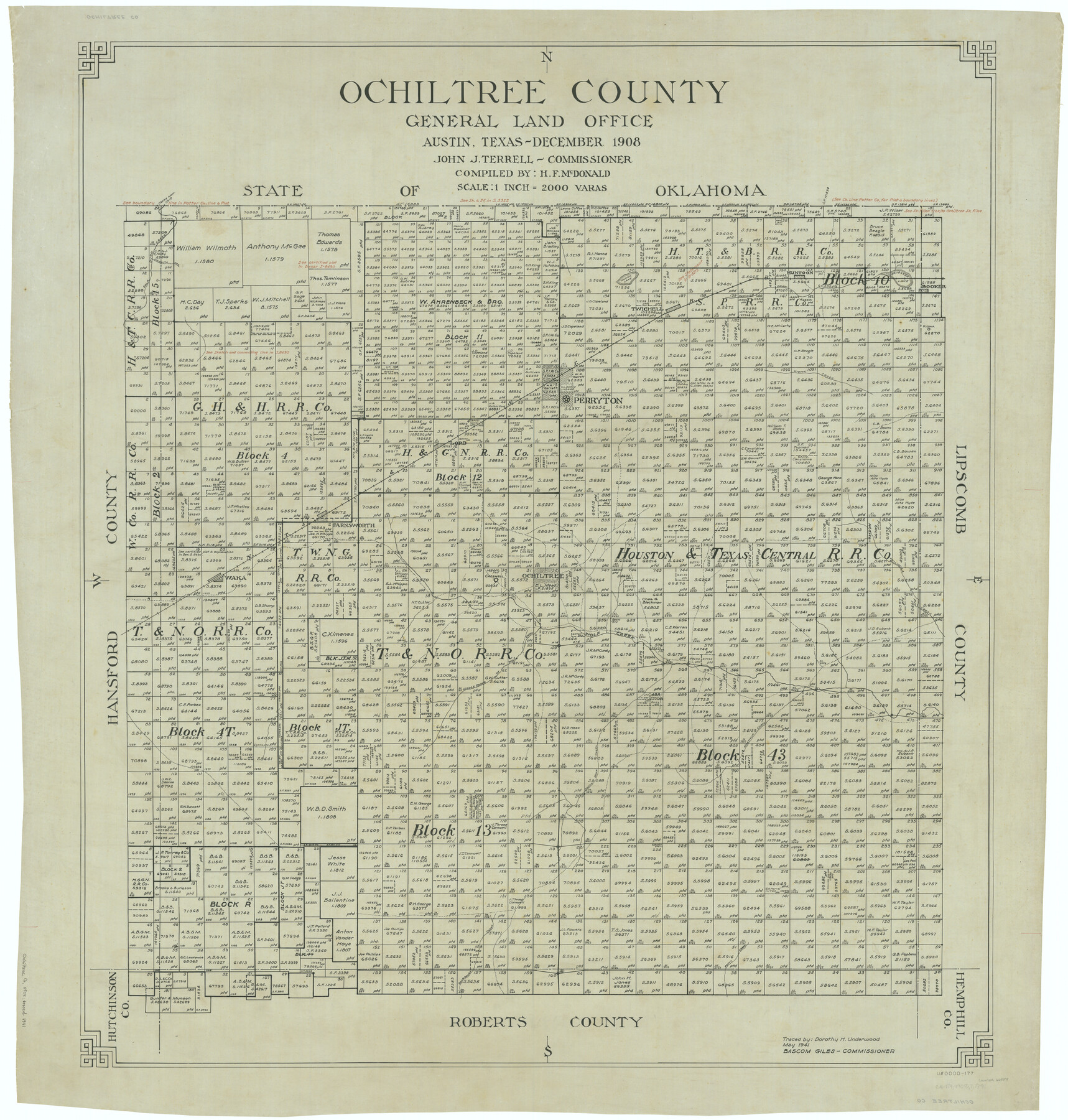 66959, Ochiltree County, General Map Collection