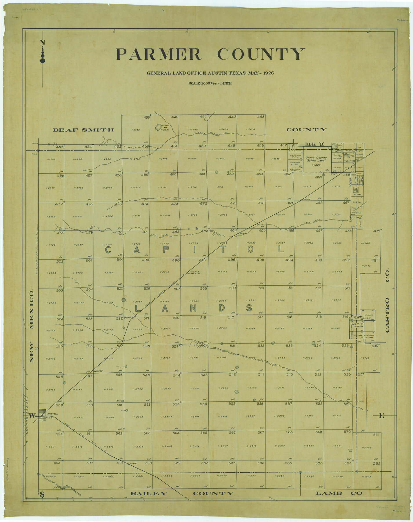 66973, Parmer County, General Map Collection