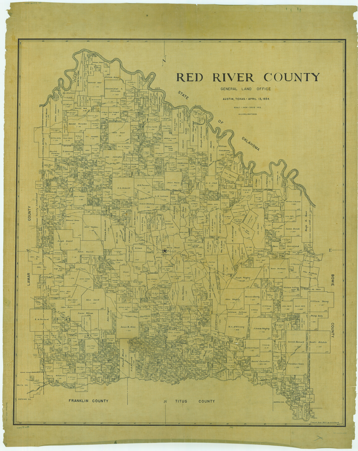 66995, Red River County, General Map Collection