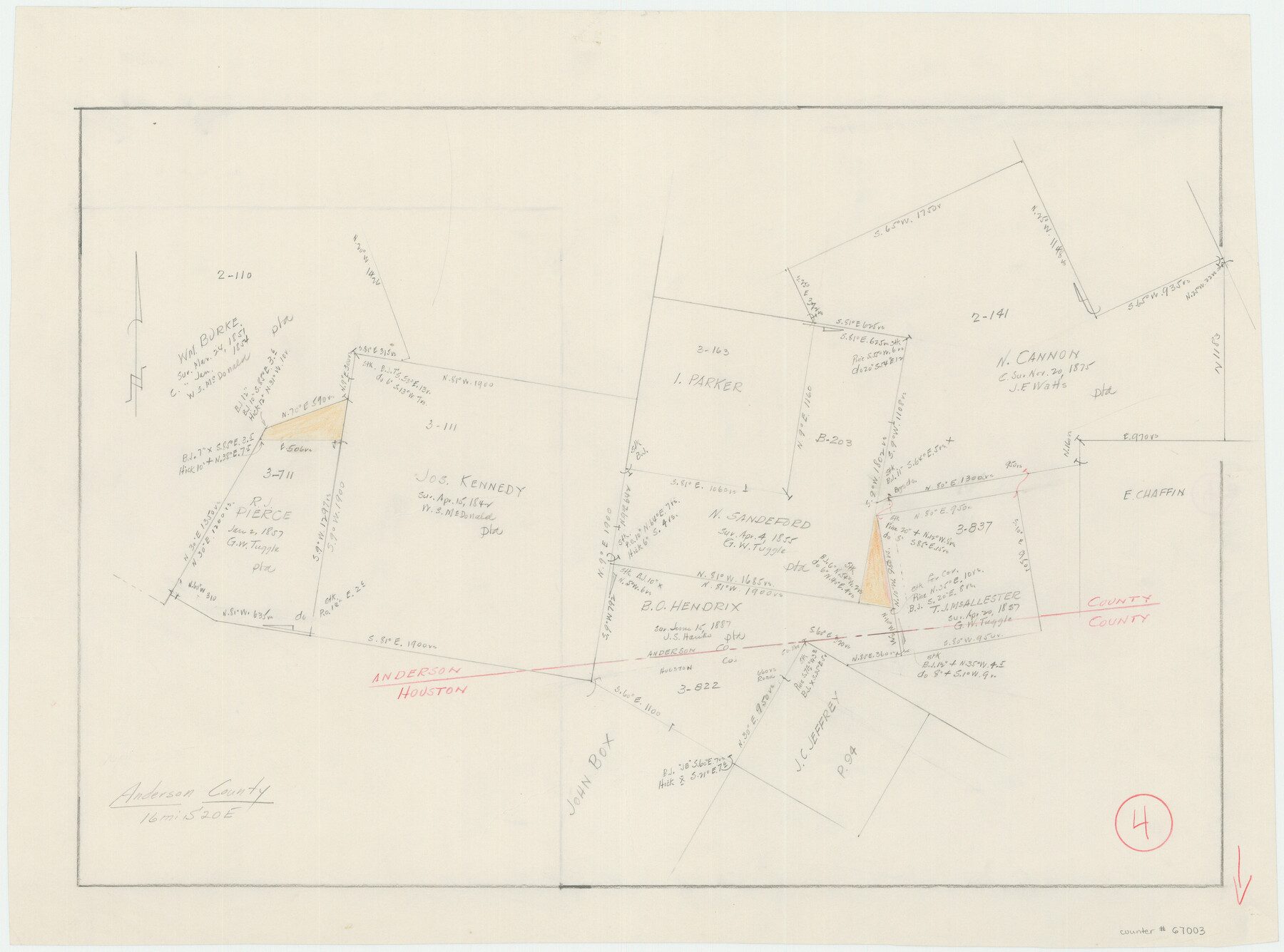 67003, Anderson County Working Sketch 4, General Map Collection