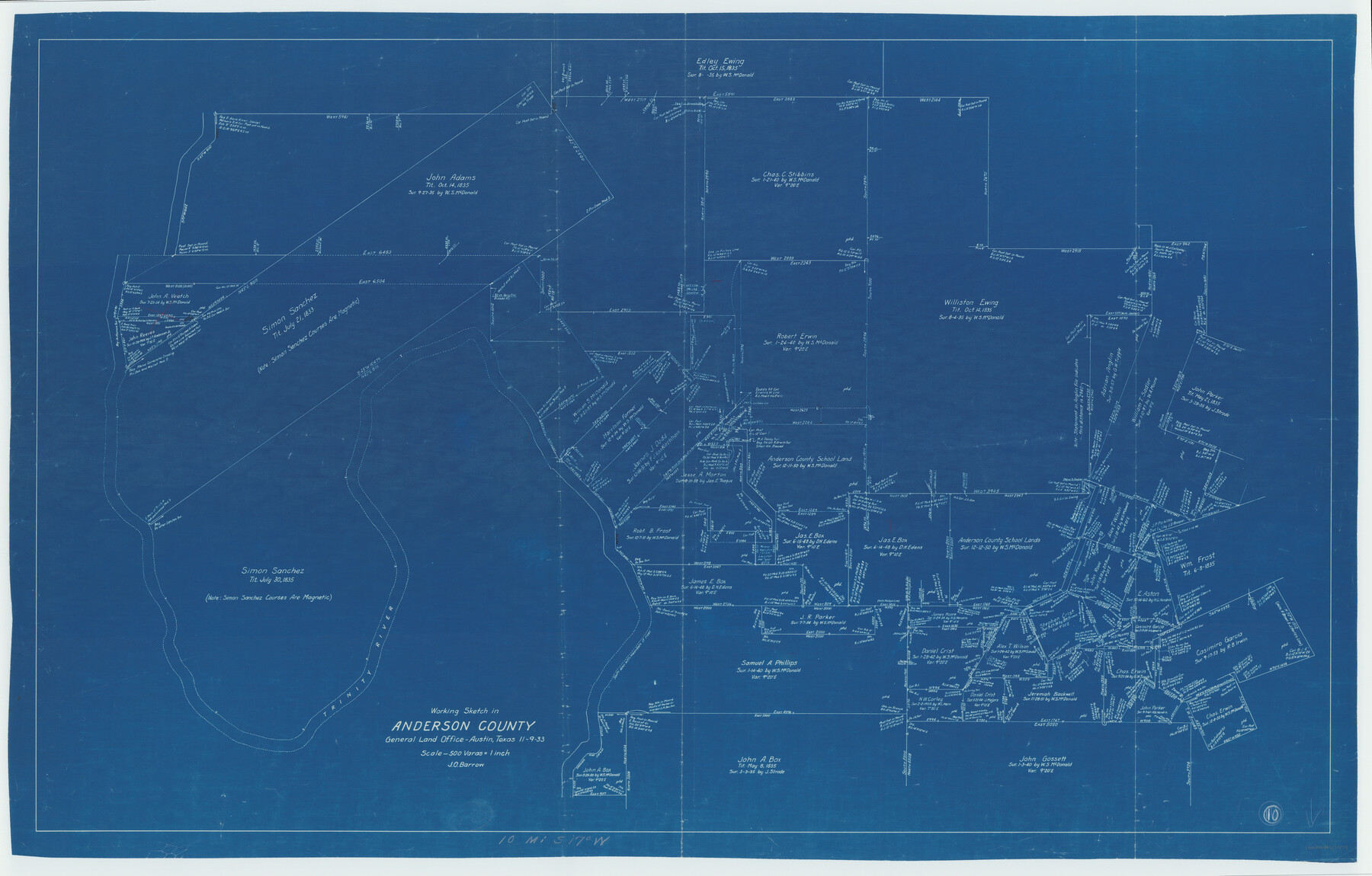 67009, Anderson County Working Sketch 10, General Map Collection