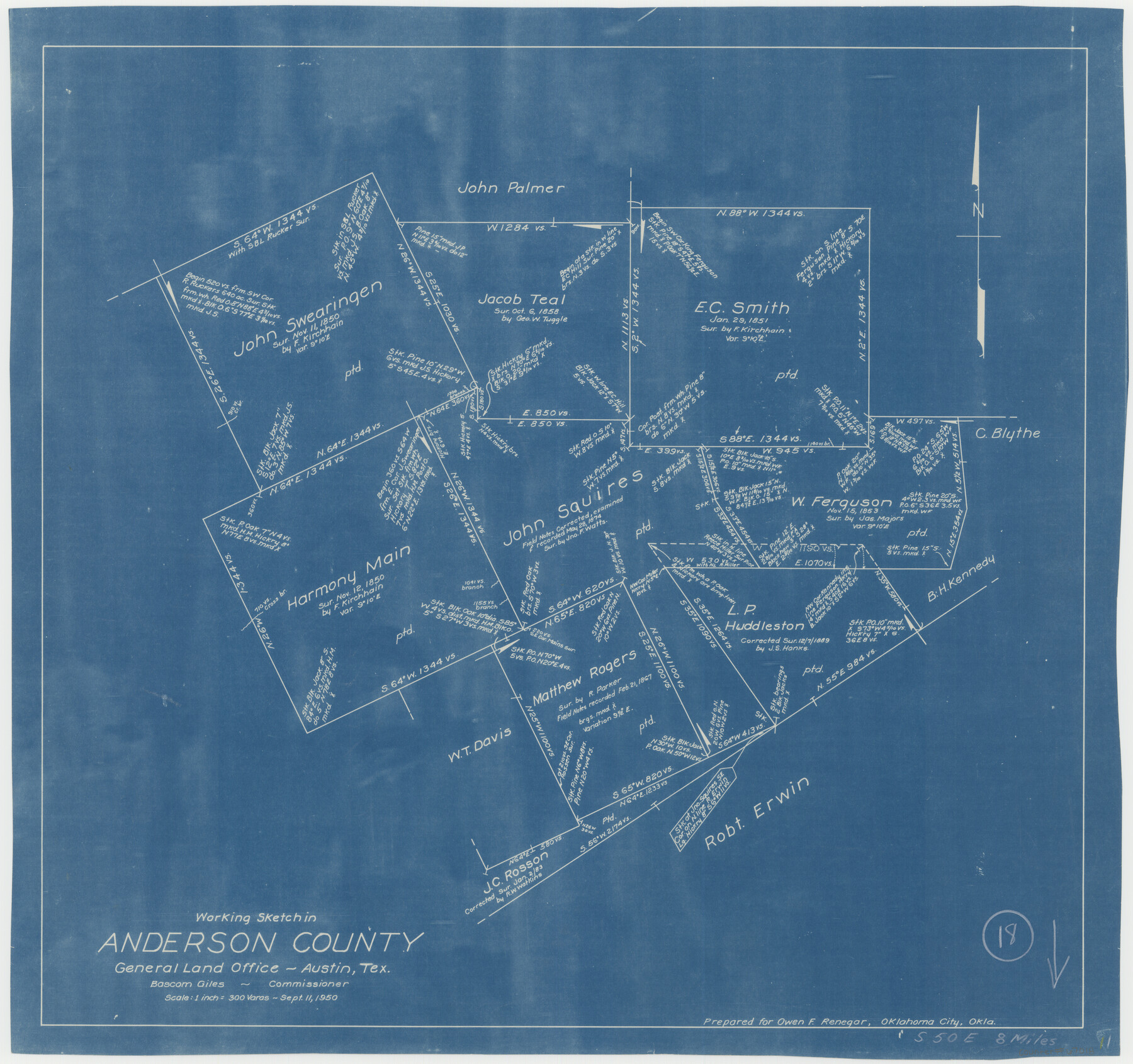 67018, Anderson County Working Sketch 18, General Map Collection