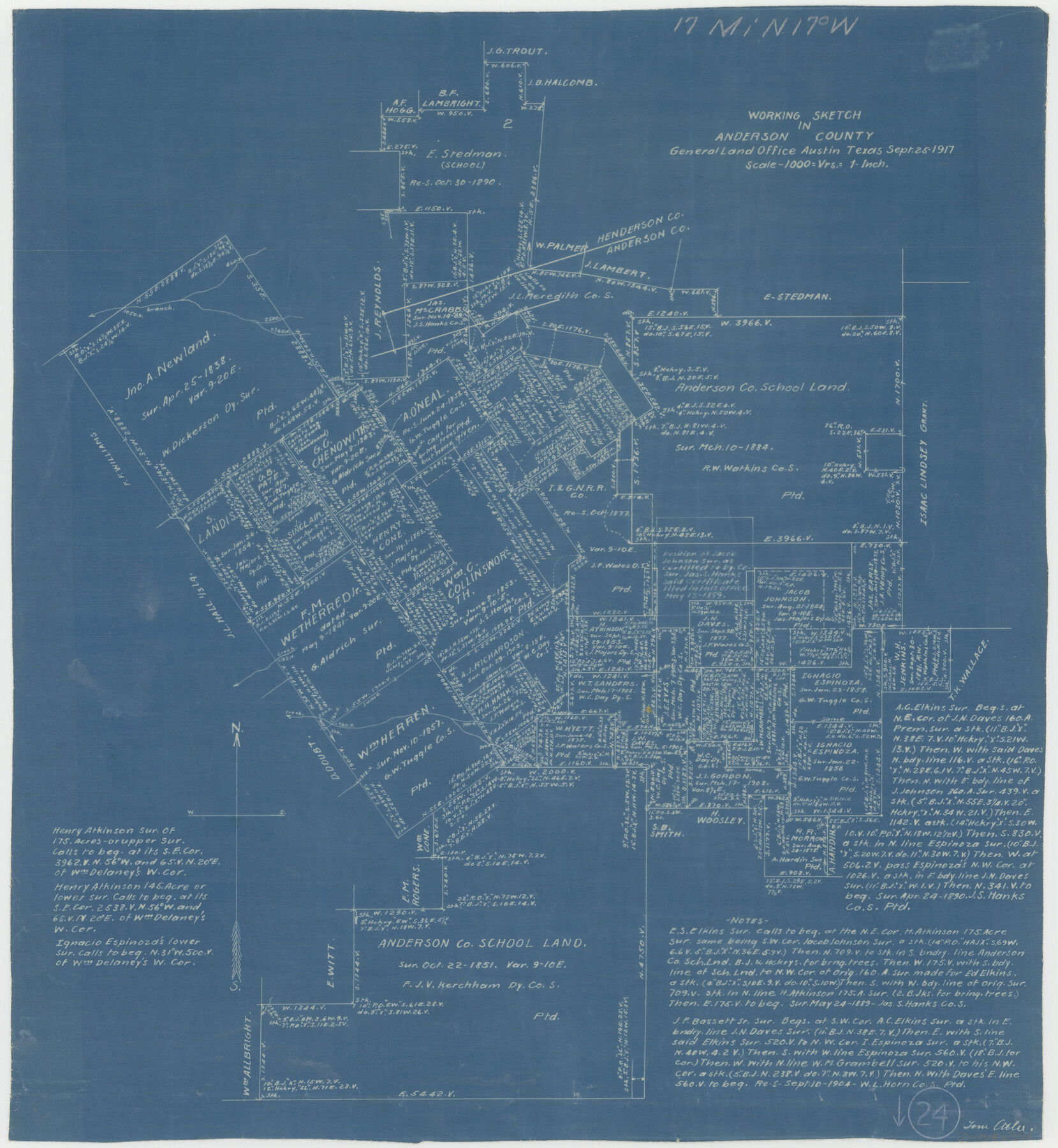 67024, Anderson County Working Sketch 24, General Map Collection