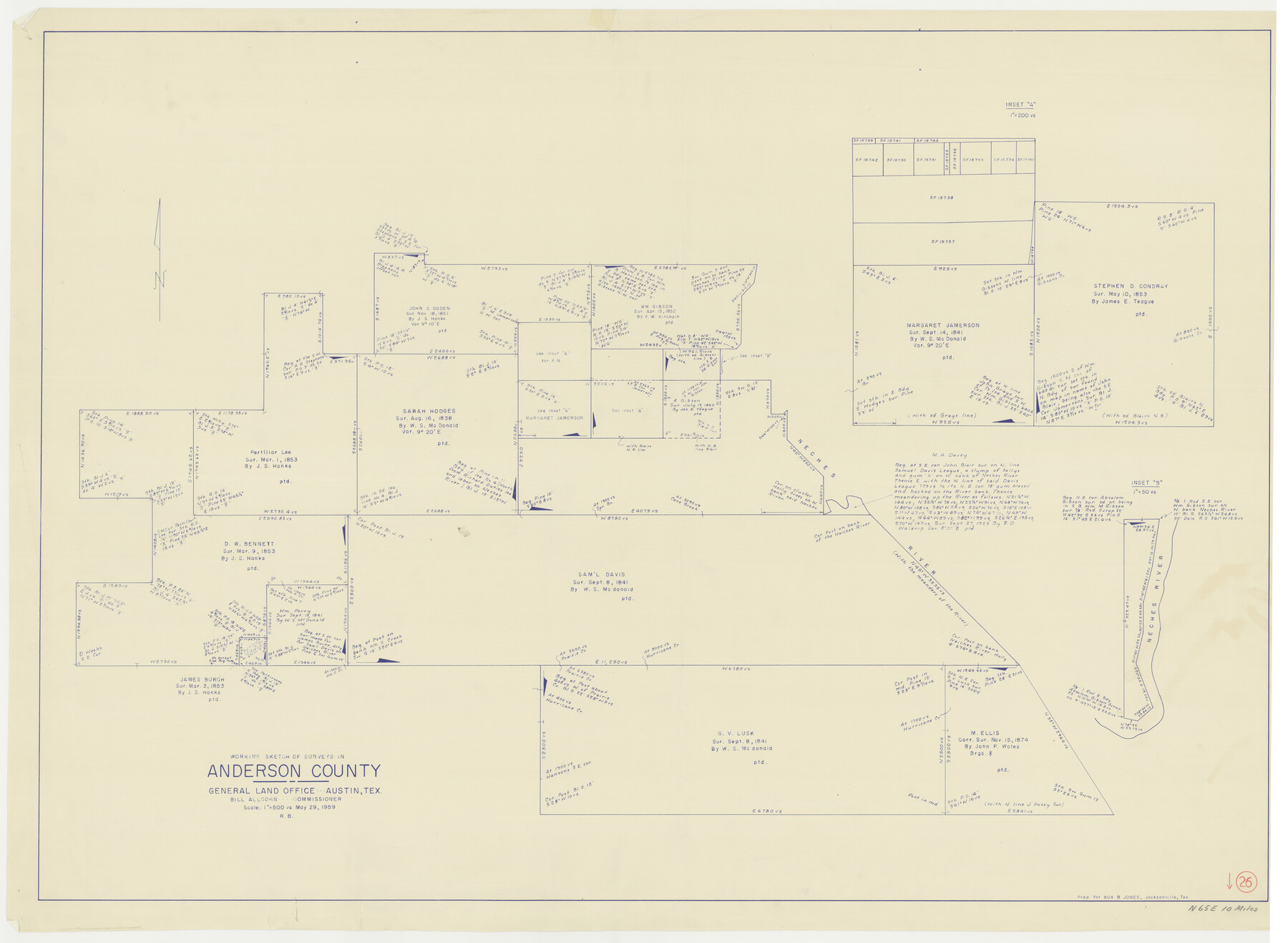 67026, Anderson County Working Sketch 26, General Map Collection