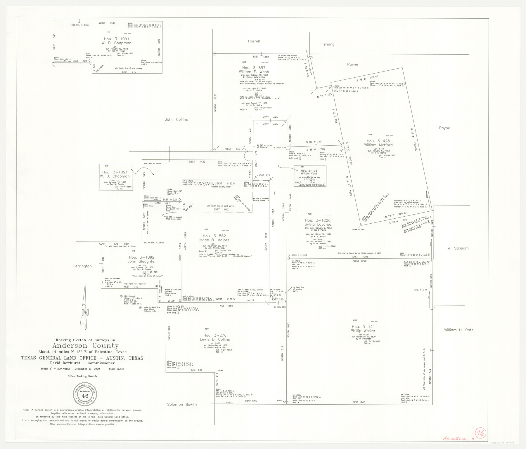 67046, Anderson County Working Sketch 46, General Map Collection