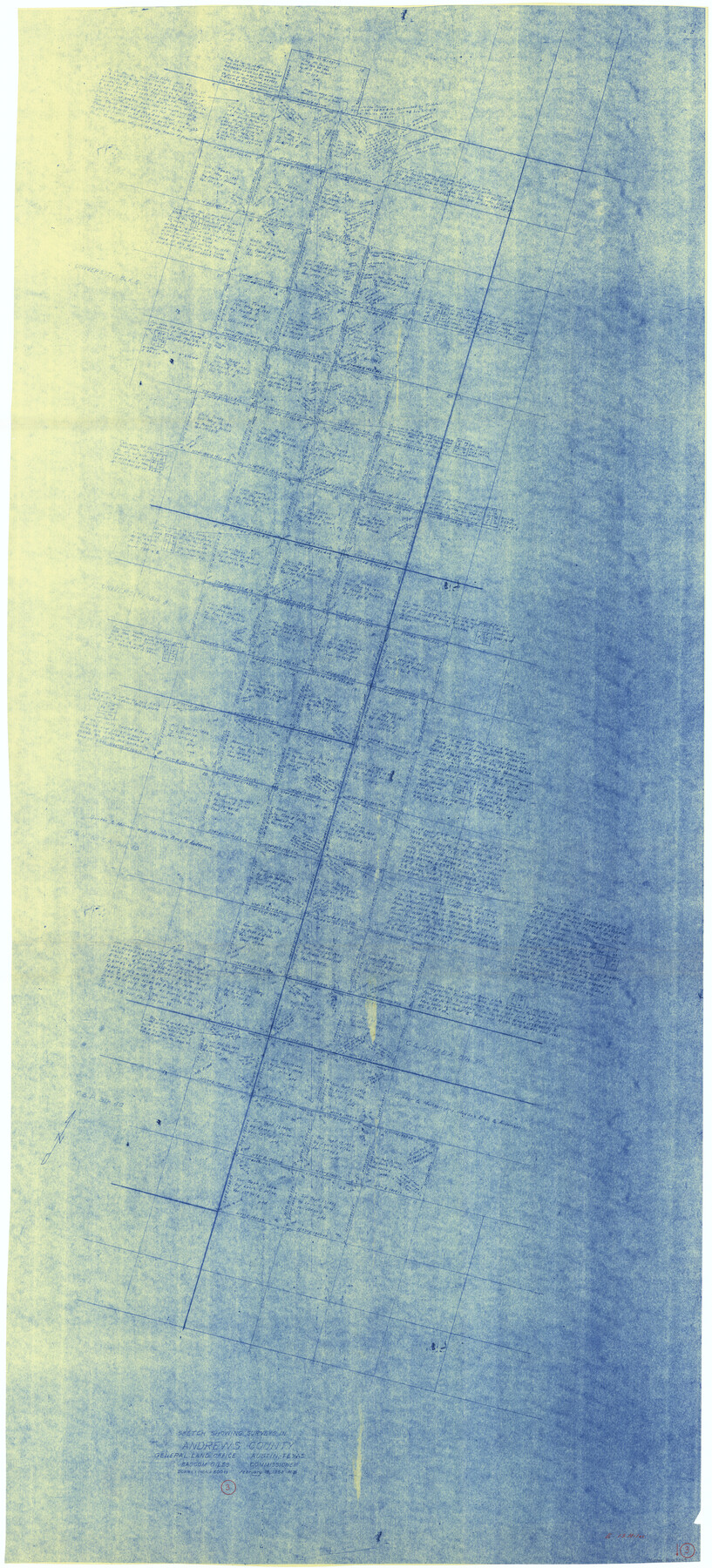 67049, Andrews County Working Sketch 3, General Map Collection