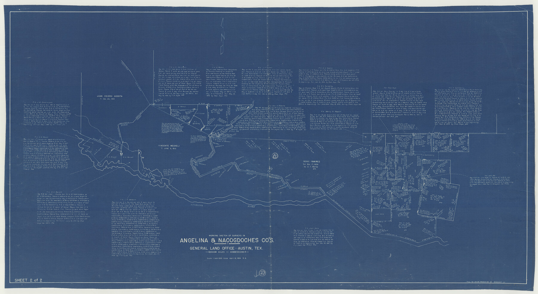 67109, Angelina County Working Sketch 27, General Map Collection