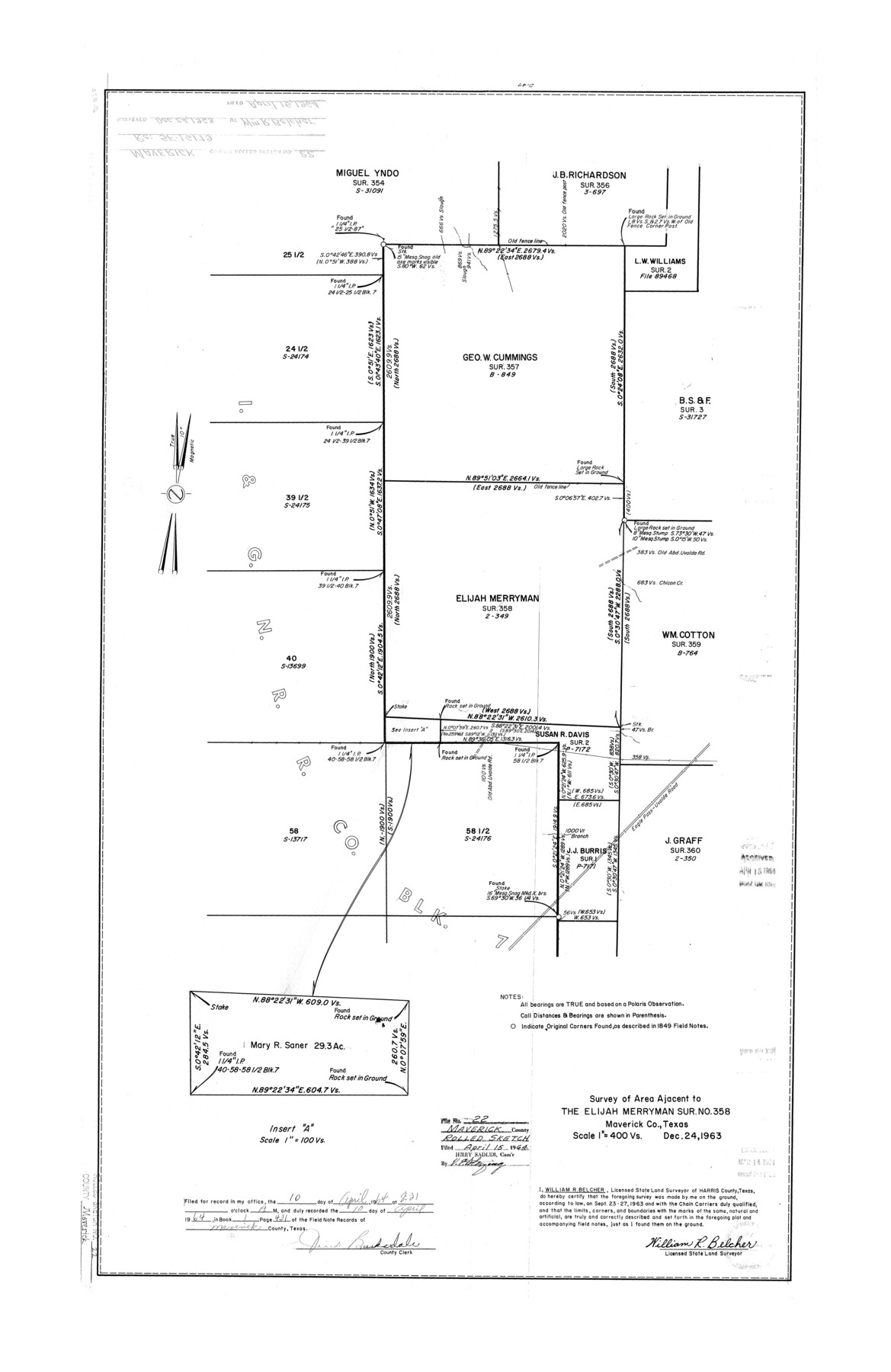 6714, Maverick County Rolled Sketch 22, General Map Collection