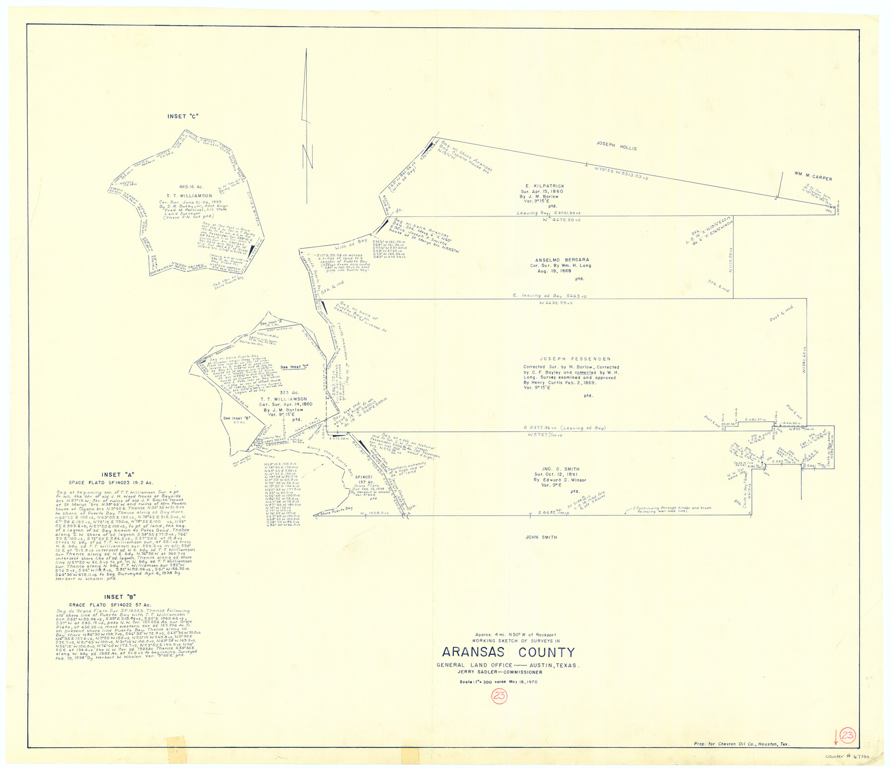 67190, Aransas County Working Sketch 23, General Map Collection