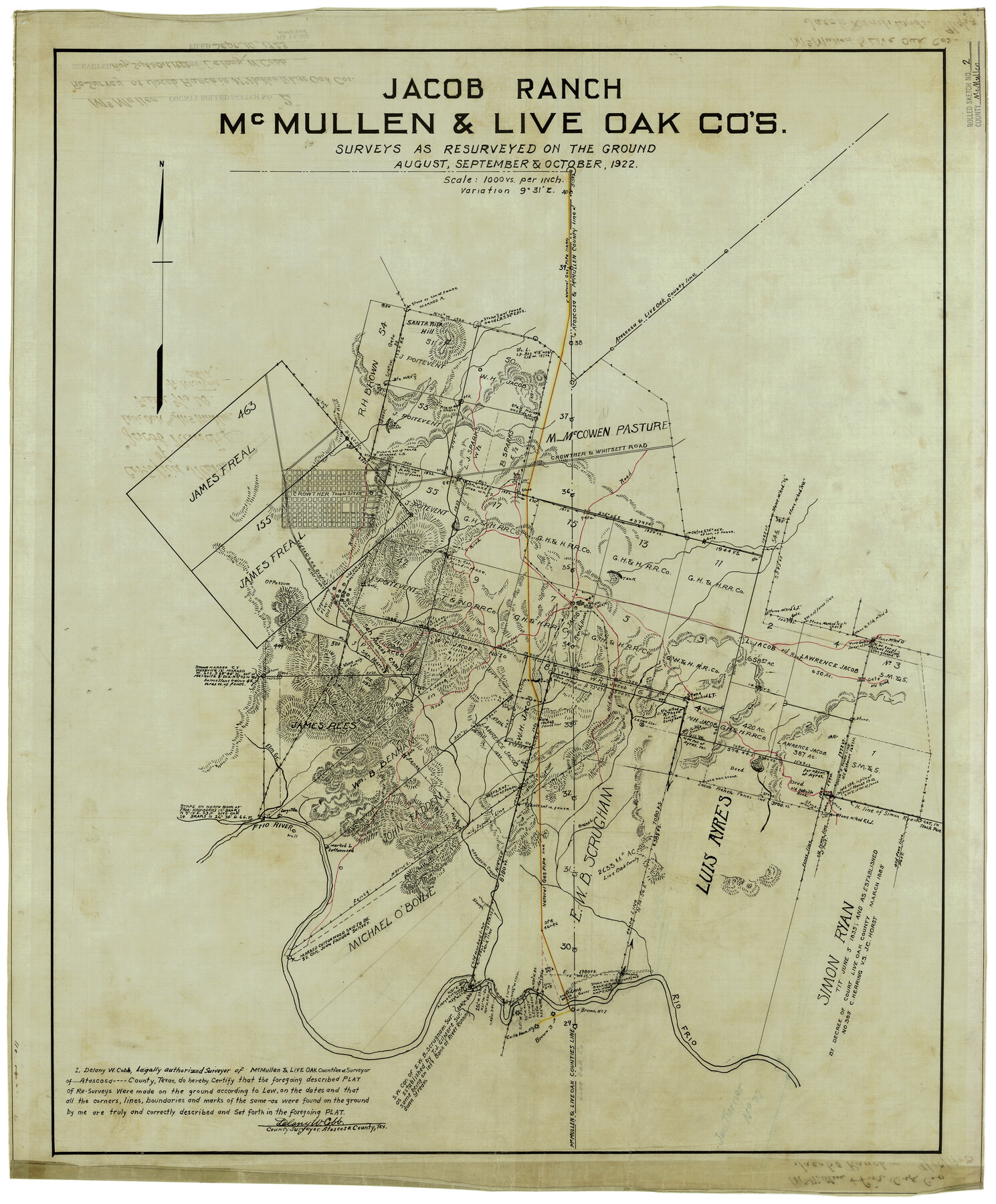 6721, McMullen County Rolled Sketch 2, General Map Collection

