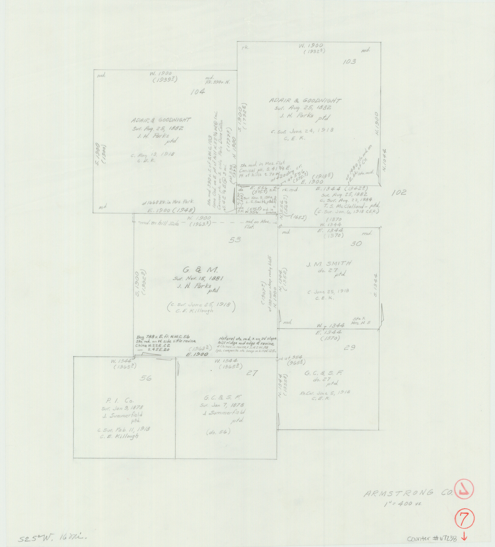 67238, Armstrong County Working Sketch 7, General Map Collection