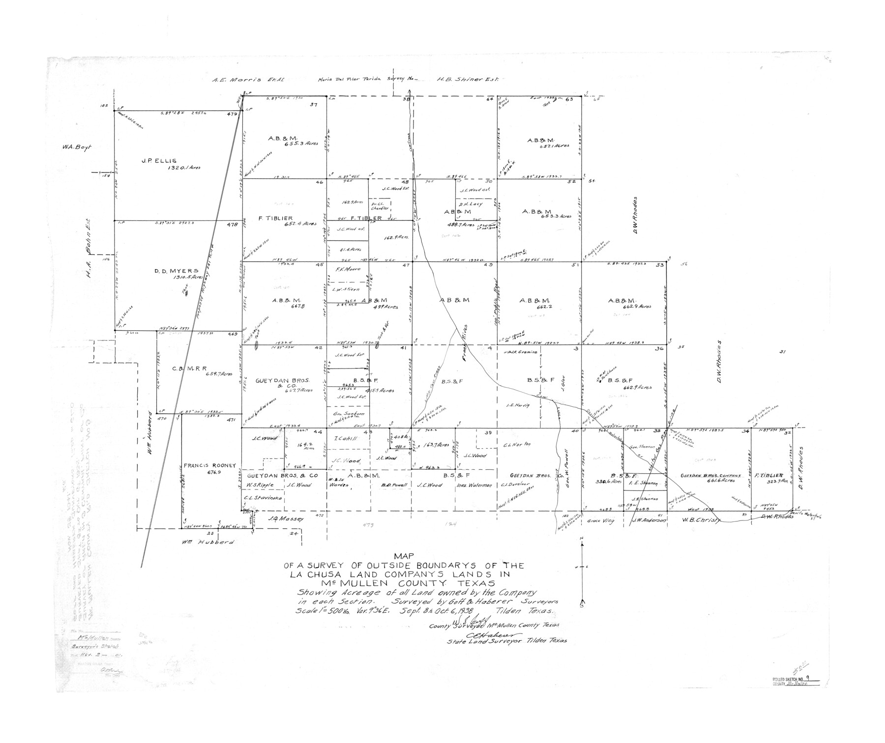 6726, McMullen County Rolled Sketch 9, General Map Collection