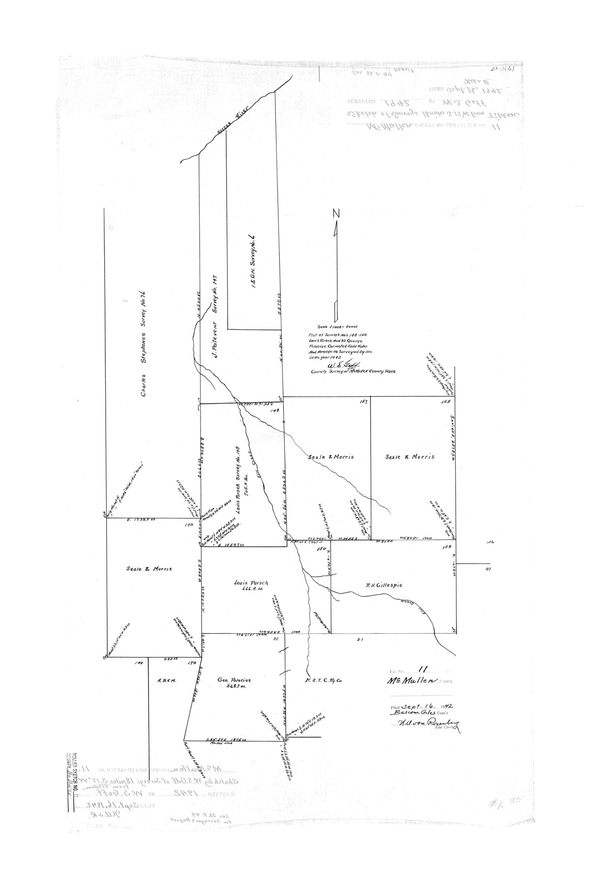 6728, McMullen County Rolled Sketch 11, General Map Collection