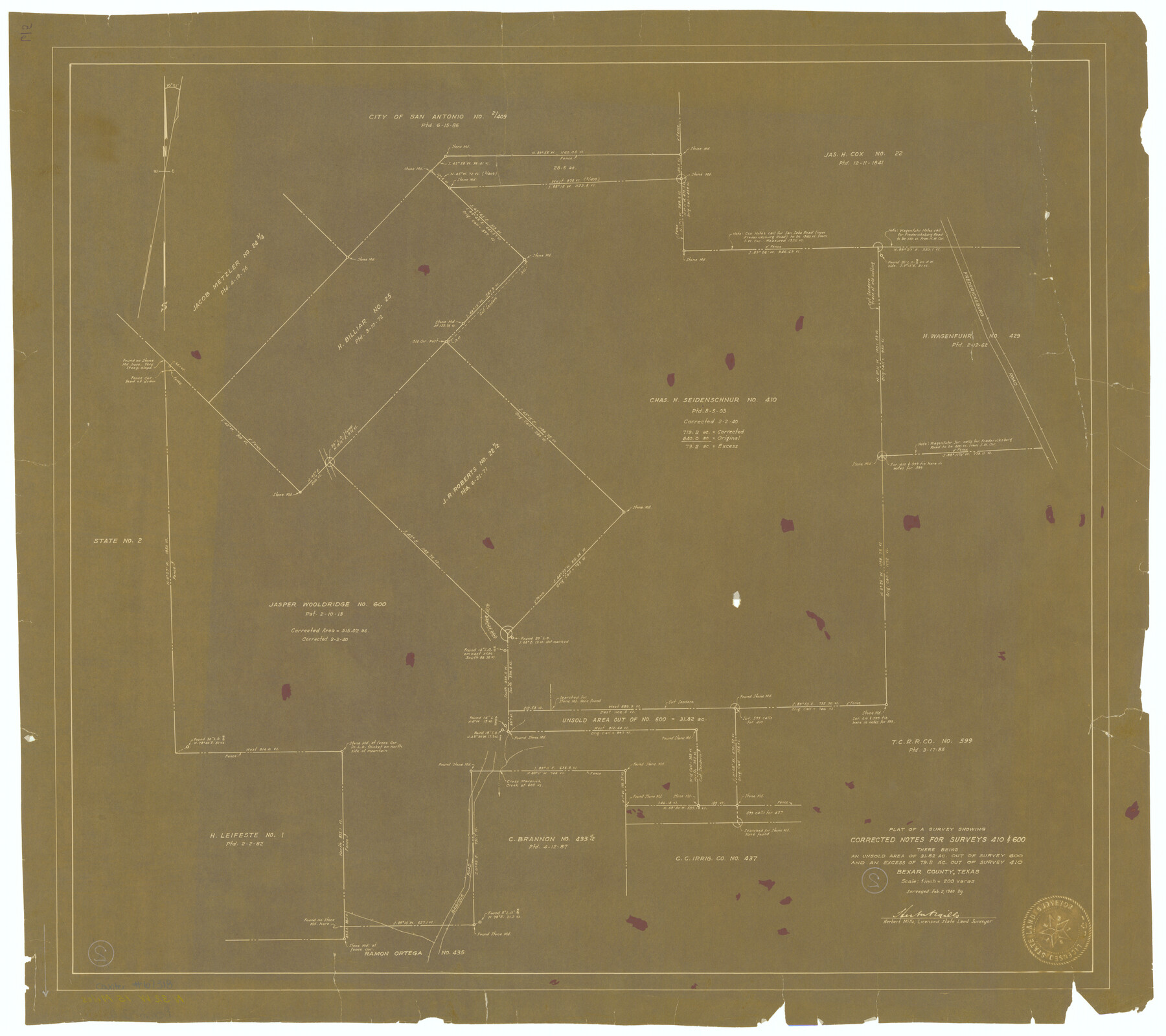 67318, Bexar County Working Sketch 2, General Map Collection