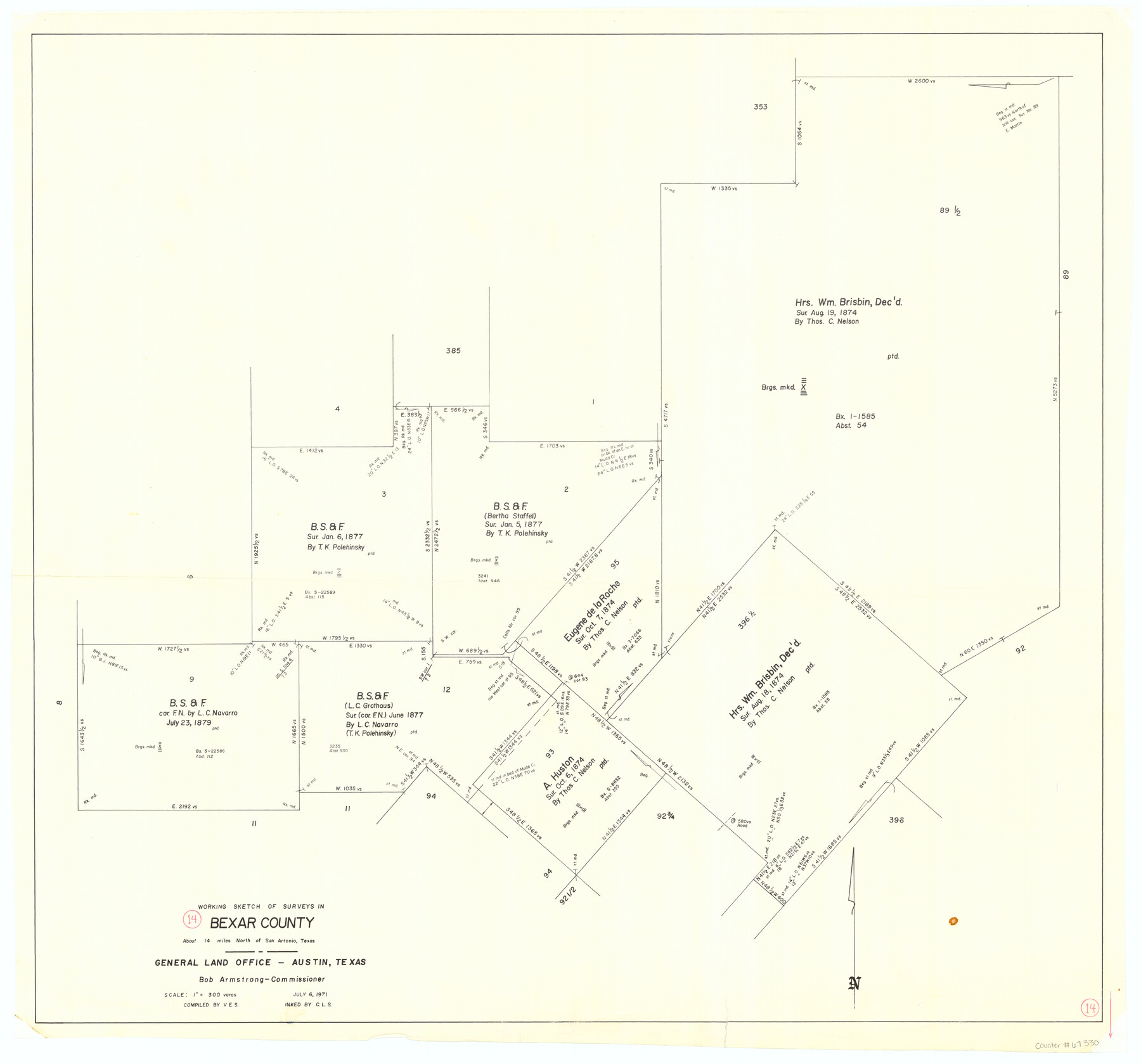 67330, Bexar County Working Sketch 14, General Map Collection