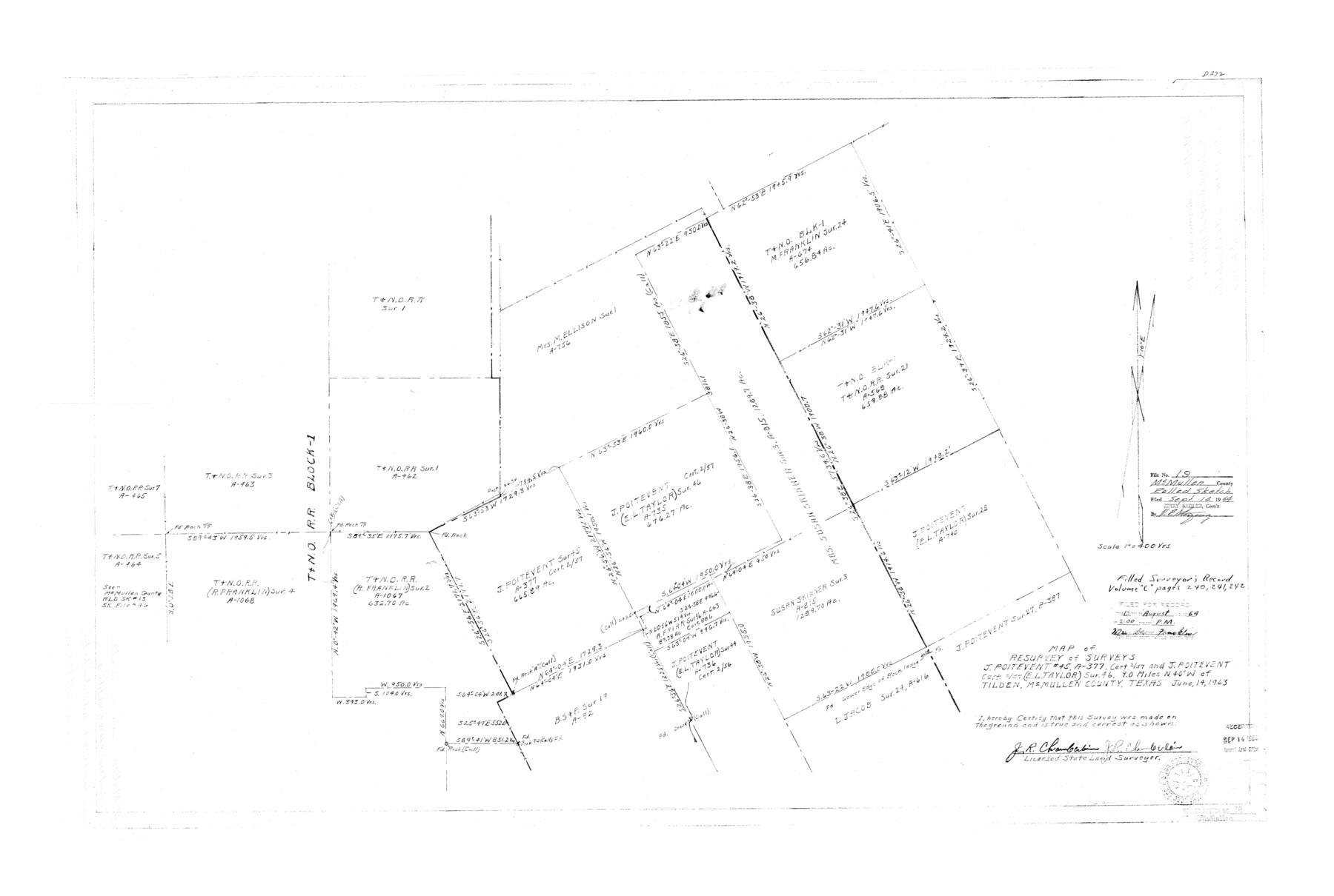 6735, McMullen County Rolled Sketch 19, General Map Collection