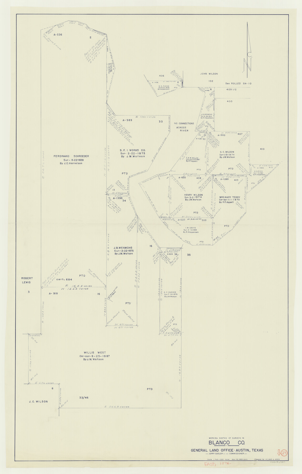 67389, Blanco County Working Sketch 29, General Map Collection