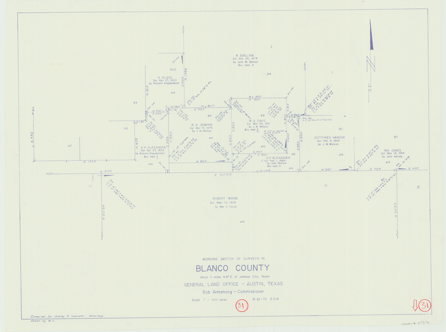 67391, Blanco County Working Sketch 31, General Map Collection
