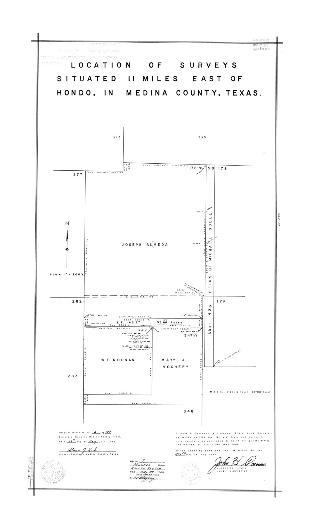 6741, Medina County Rolled Sketch 7, General Map Collection