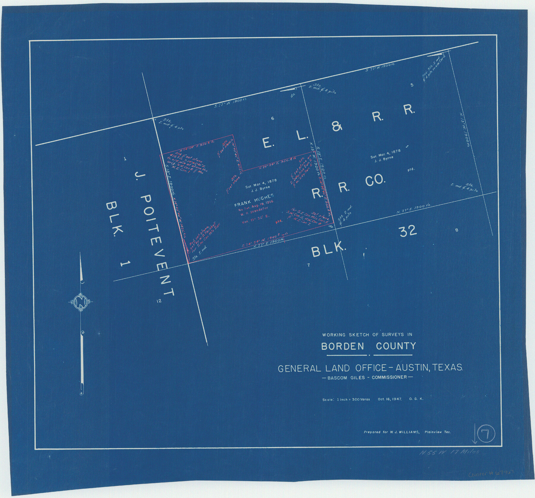 67467, Borden County Working Sketch 7, General Map Collection