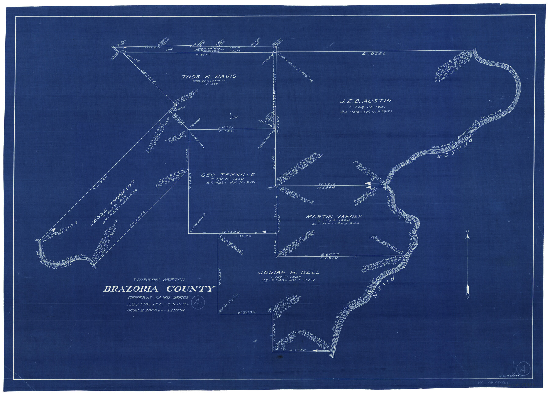 67489, Brazoria County Working Sketch 4, General Map Collection
