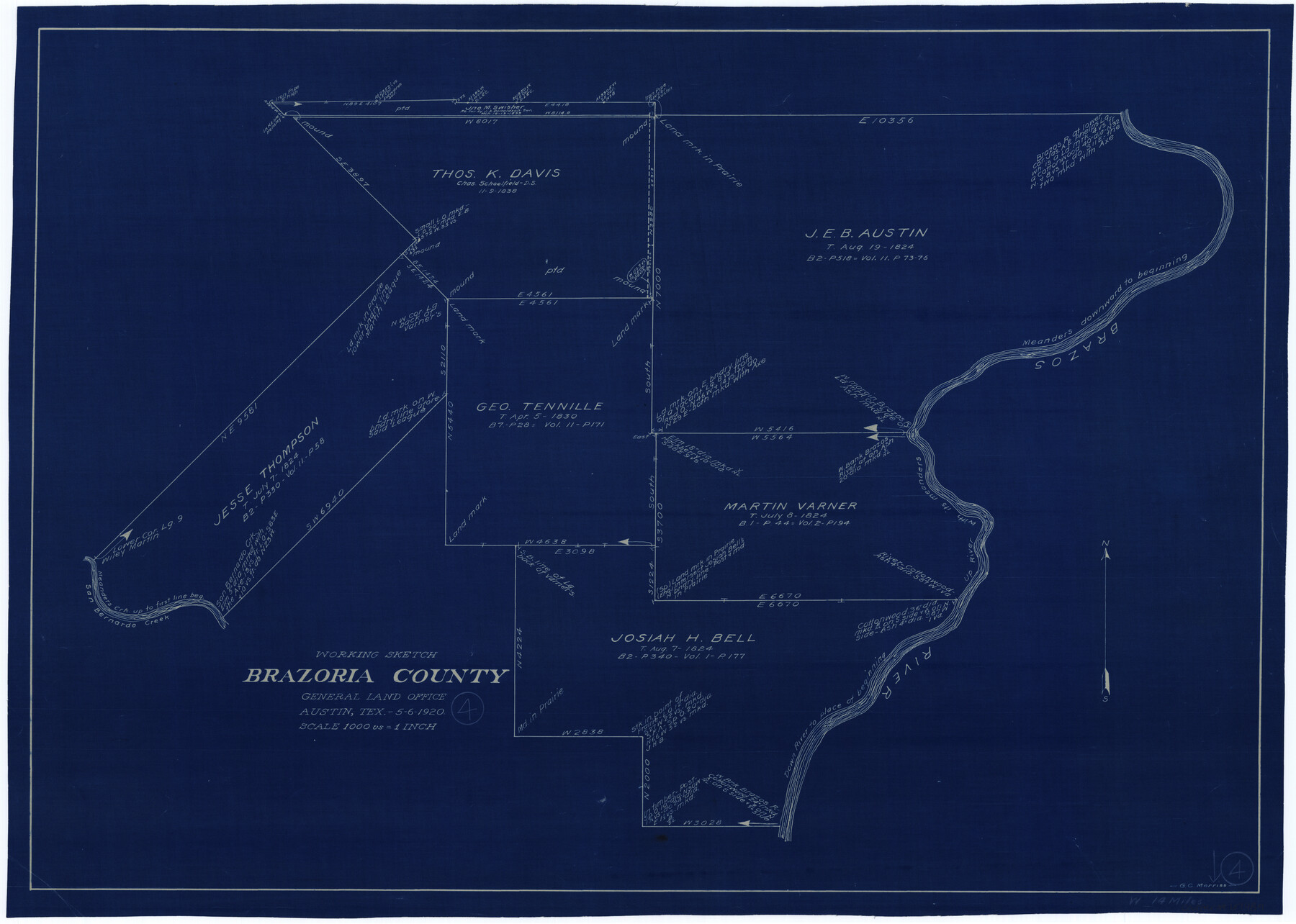 67489, Brazoria County Working Sketch 4, General Map Collection