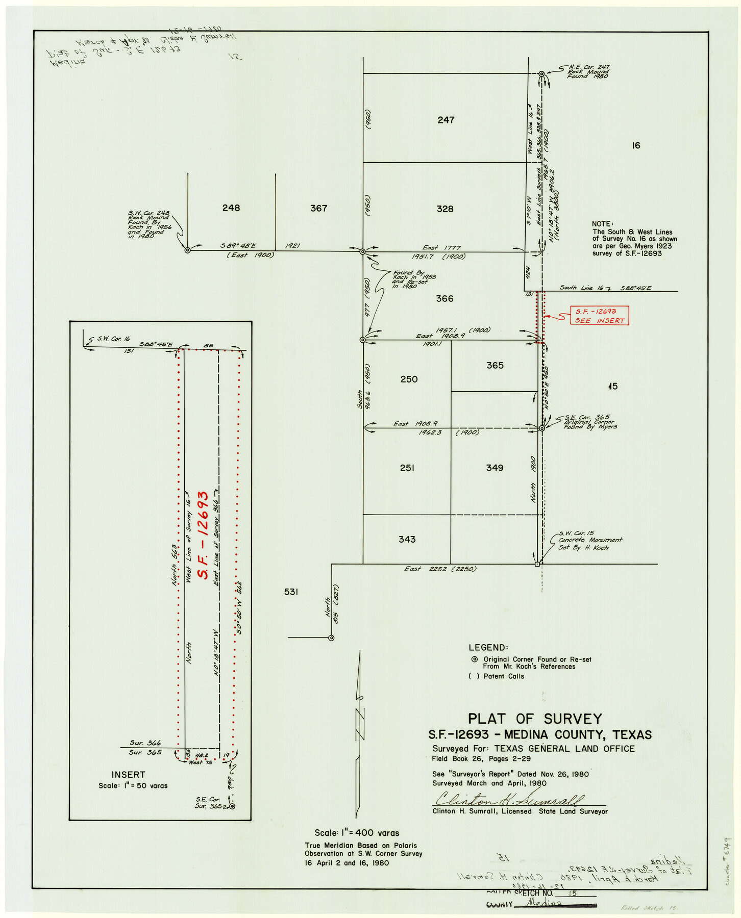 6749, Medina County Rolled Sketch 15, General Map Collection