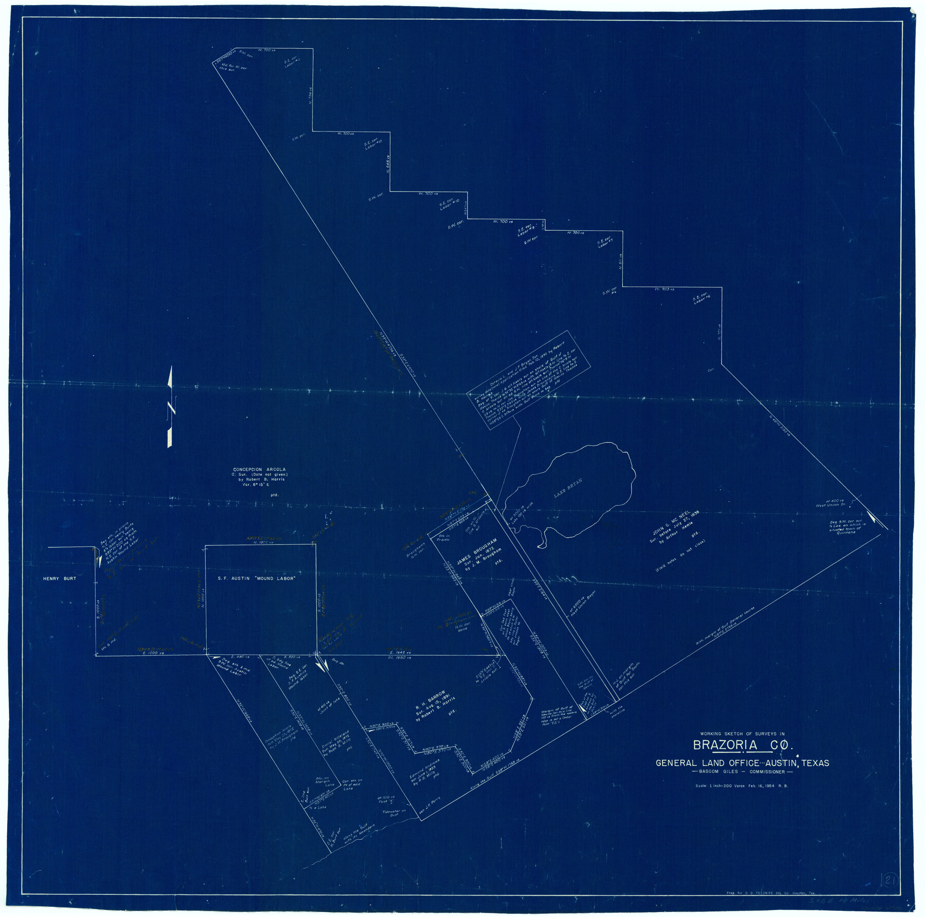 67506, Brazoria County Working Sketch 21, General Map Collection