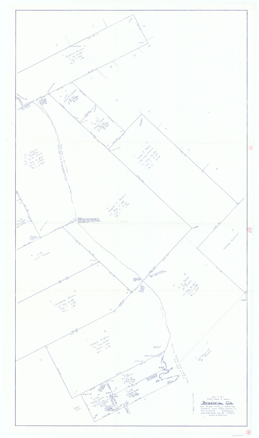 67524, Brazoria County Working Sketch 39, General Map Collection