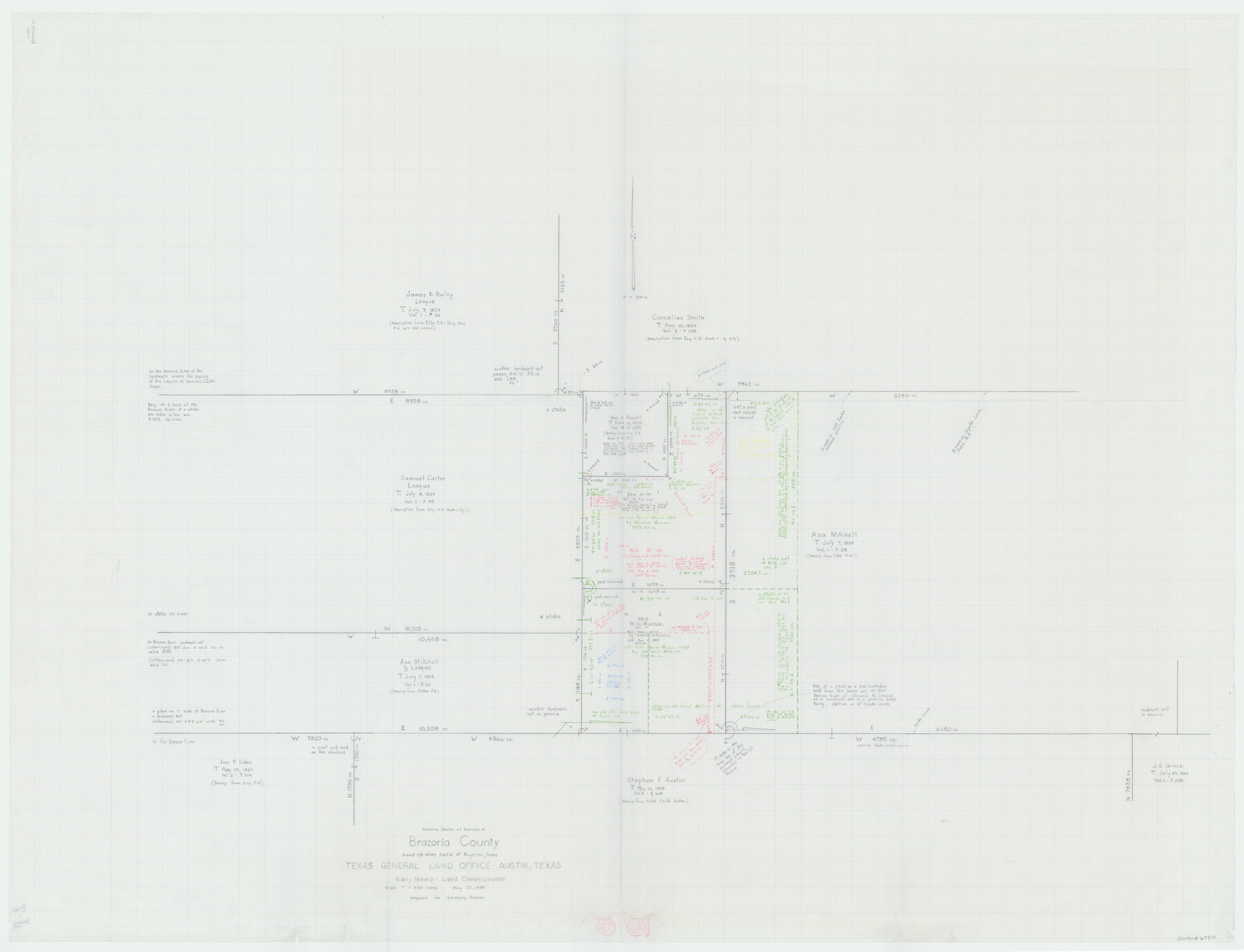 67531, Brazoria County Working Sketch 46, General Map Collection