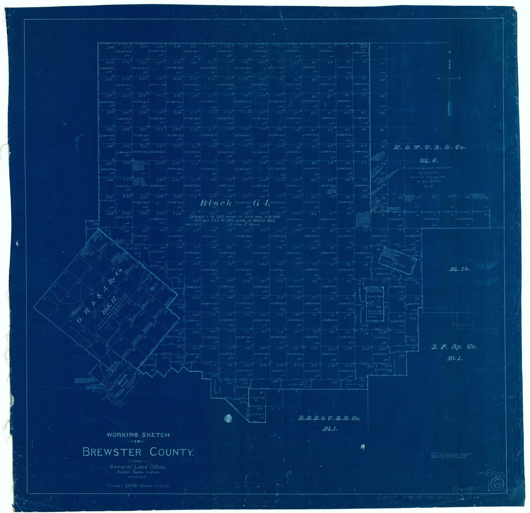 67539, Brewster County Working Sketch 6, General Map Collection