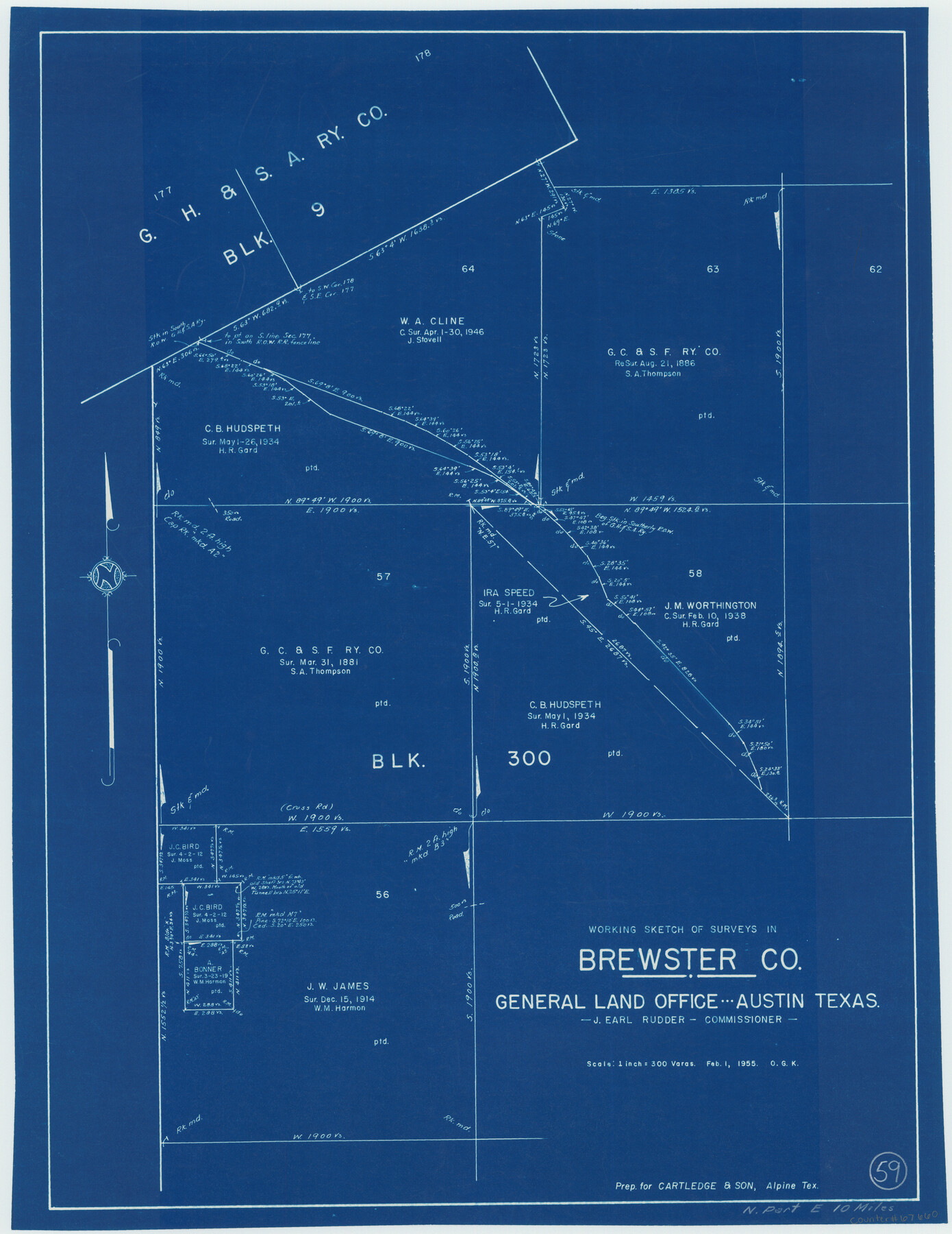 67660, Brewster County Working Sketch 59, General Map Collection