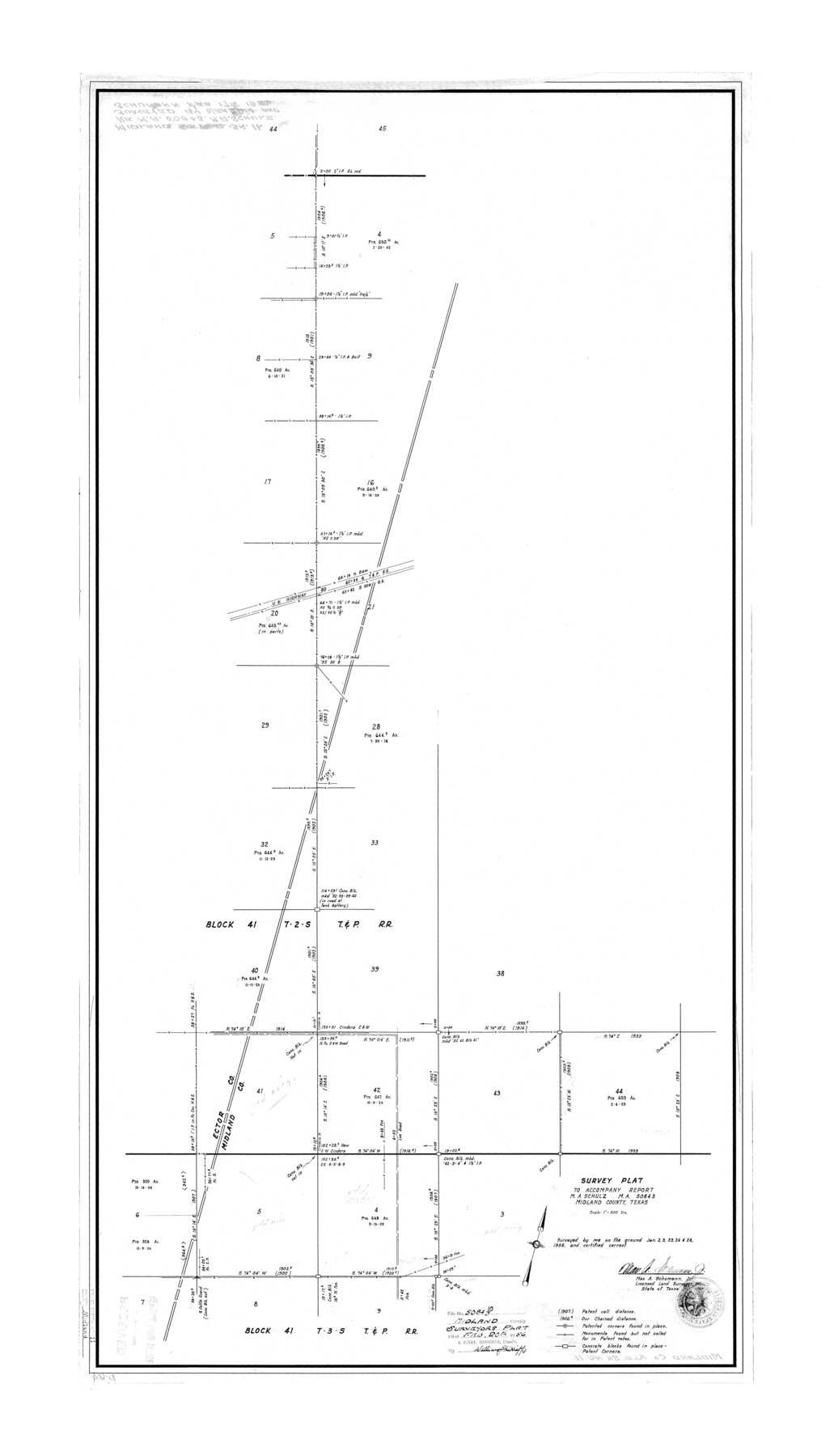 6767, Midland County Rolled Sketch 11, General Map Collection