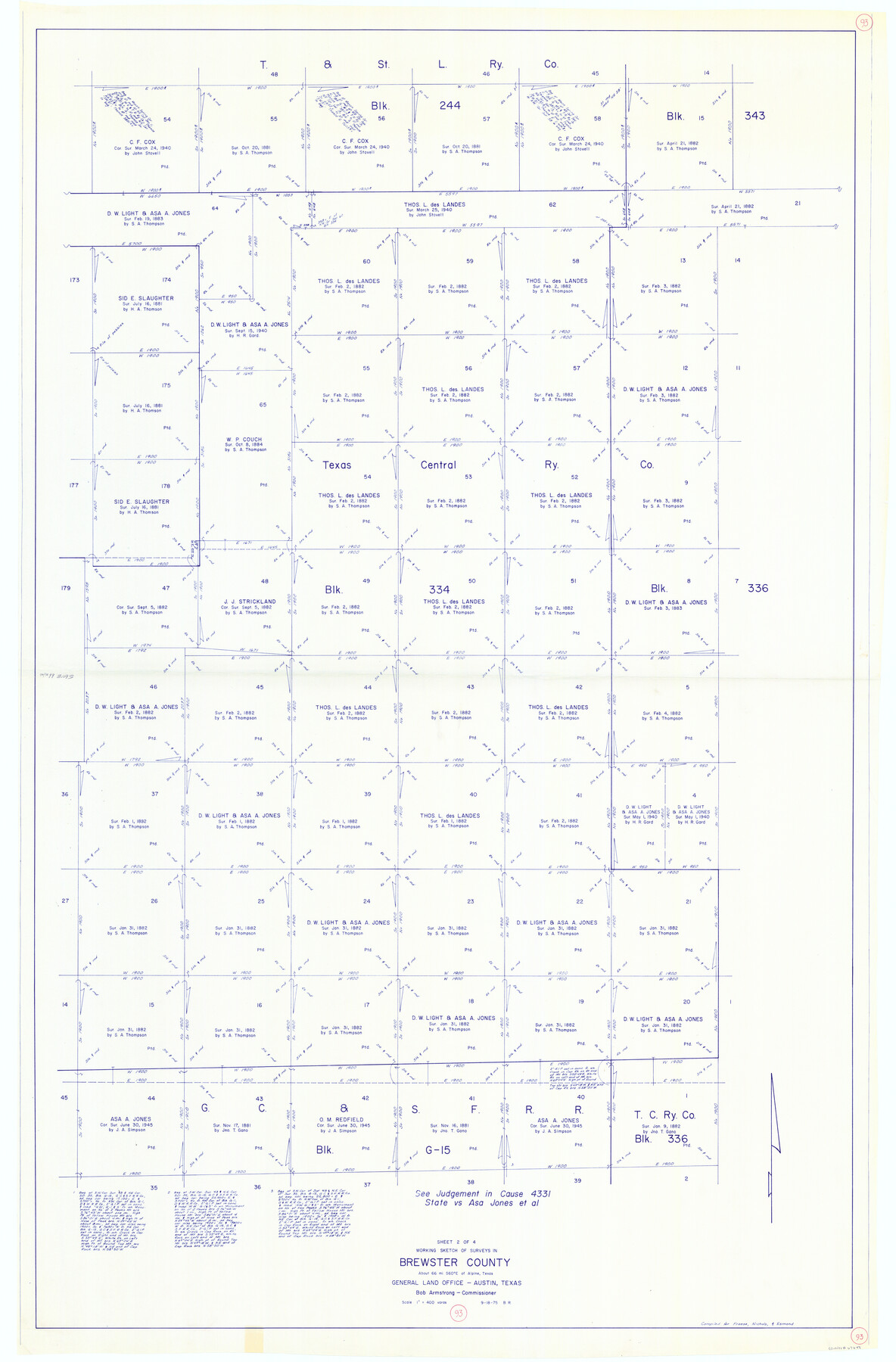 67693, Brewster County Working Sketch 93, General Map Collection