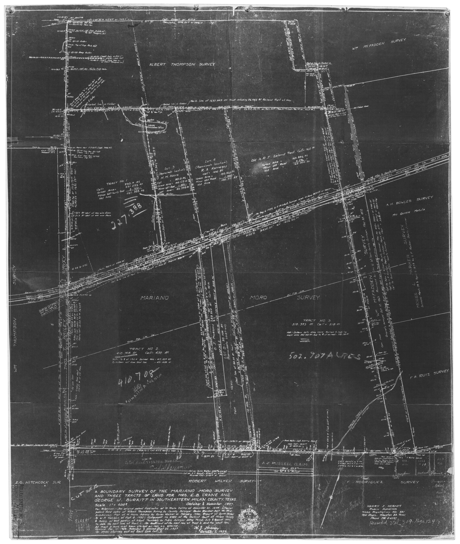 6776, Milam County Rolled Sketch 3C, General Map Collection
