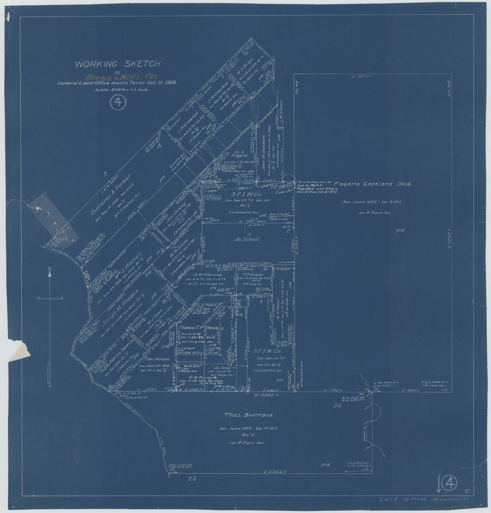 67769, Brown County Working Sketch 4, General Map Collection