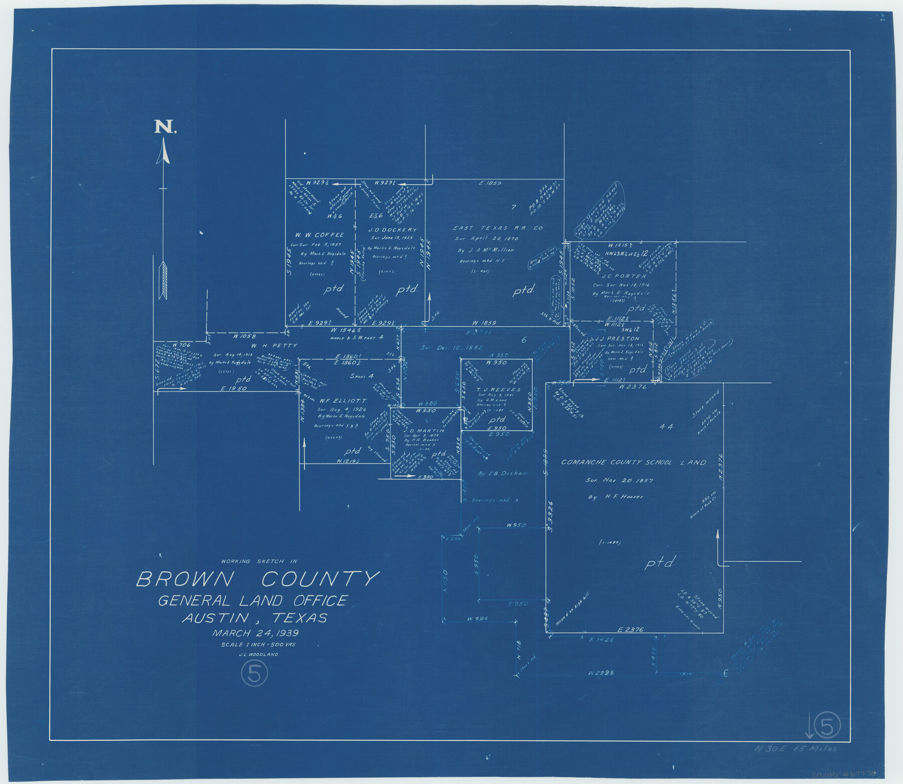67770, Brown County Working Sketch 5, General Map Collection