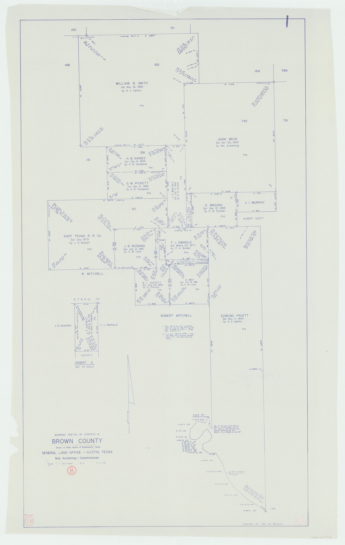 67773, Brown County Working Sketch 8, General Map Collection