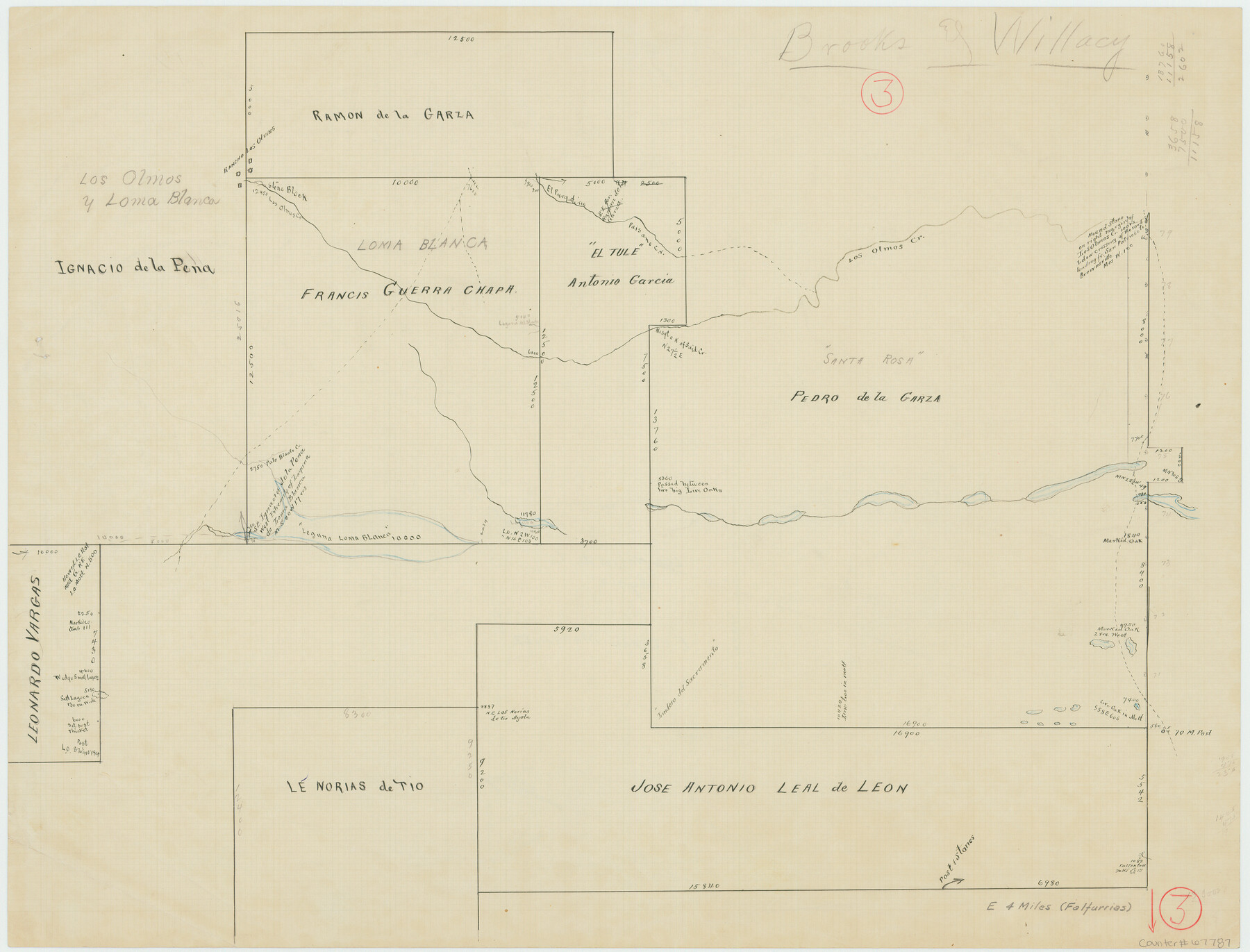 67787, Brooks County Working Sketch 3, General Map Collection